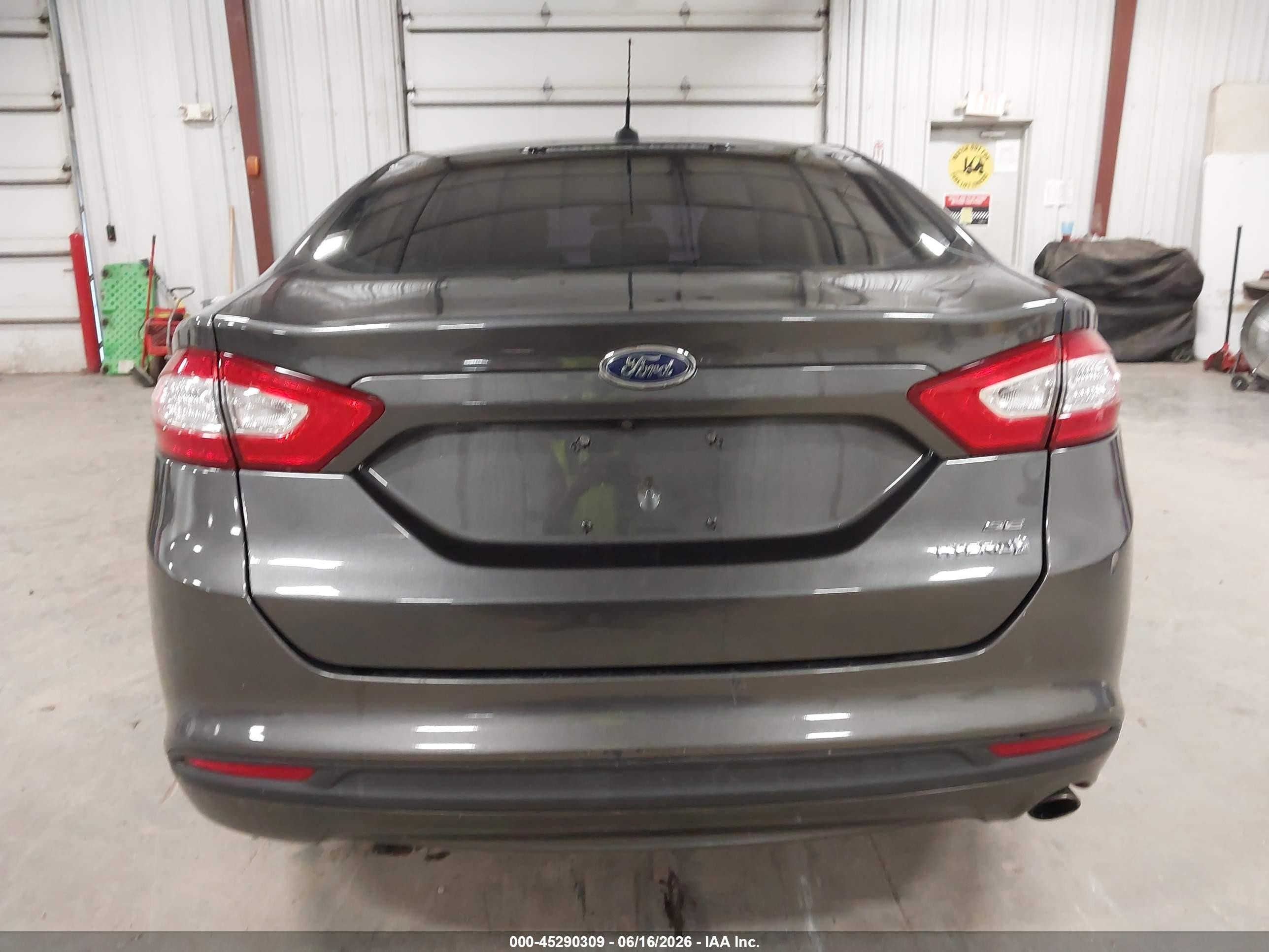2015 Ford Fusion Hybrid Se Gray vin: 3FA6P0LU4FR290102