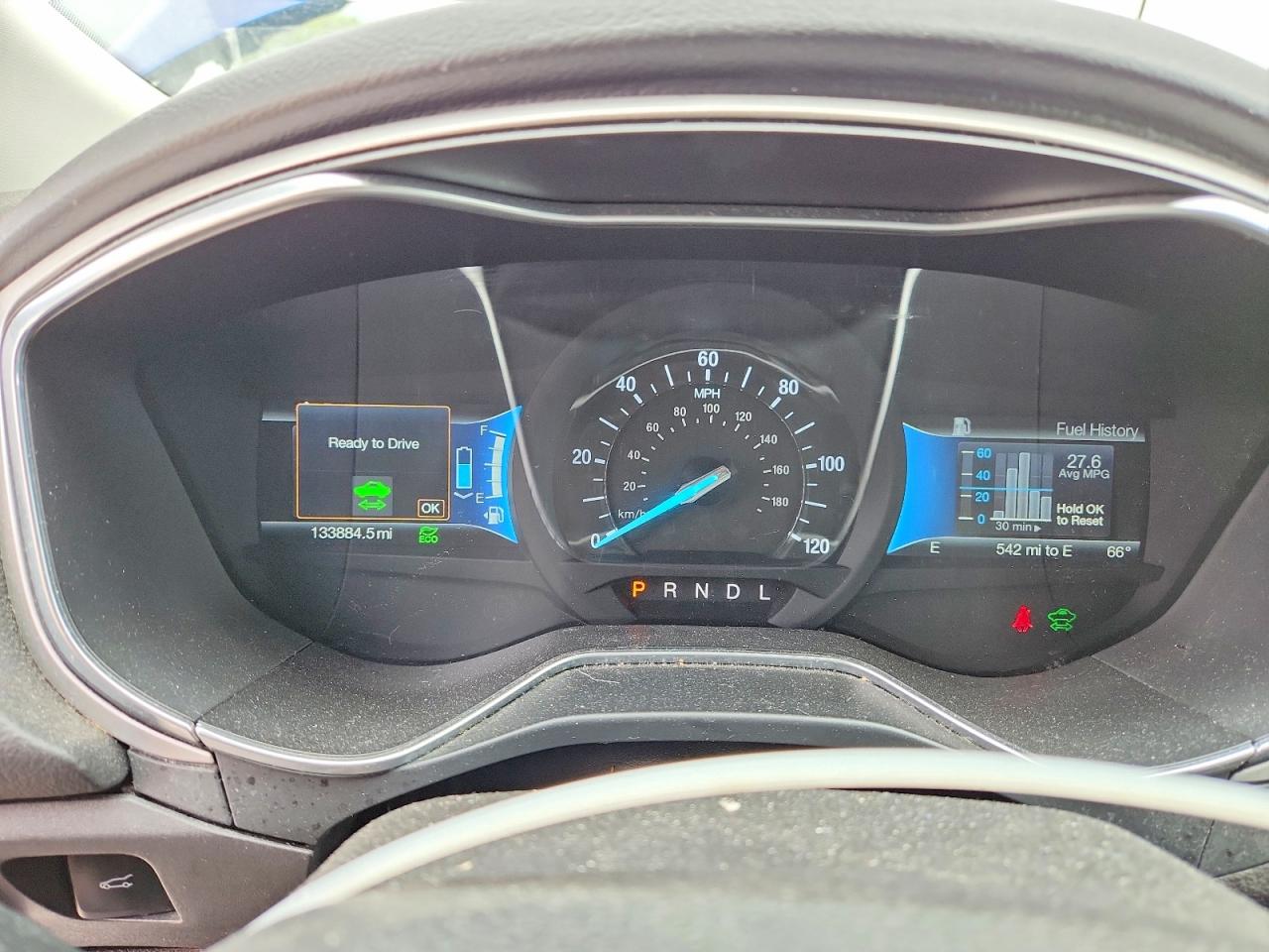 2016 Ford Fusion Se Hybrid Синий vin: 3FA6P0LU4GR172956