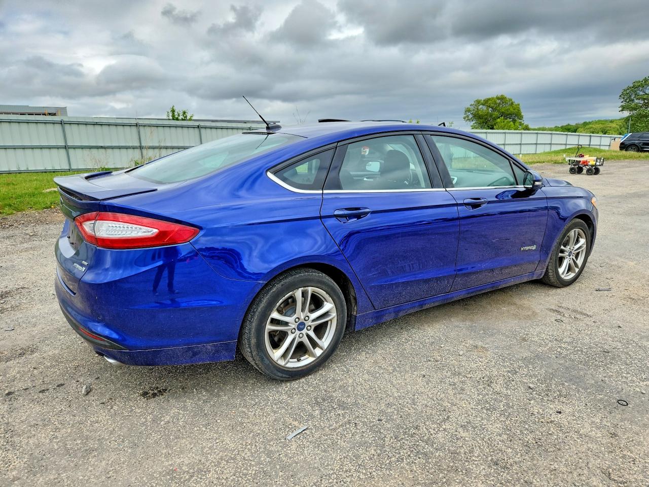 2016 Ford Fusion Se Hybrid Синий vin: 3FA6P0LU4GR172956