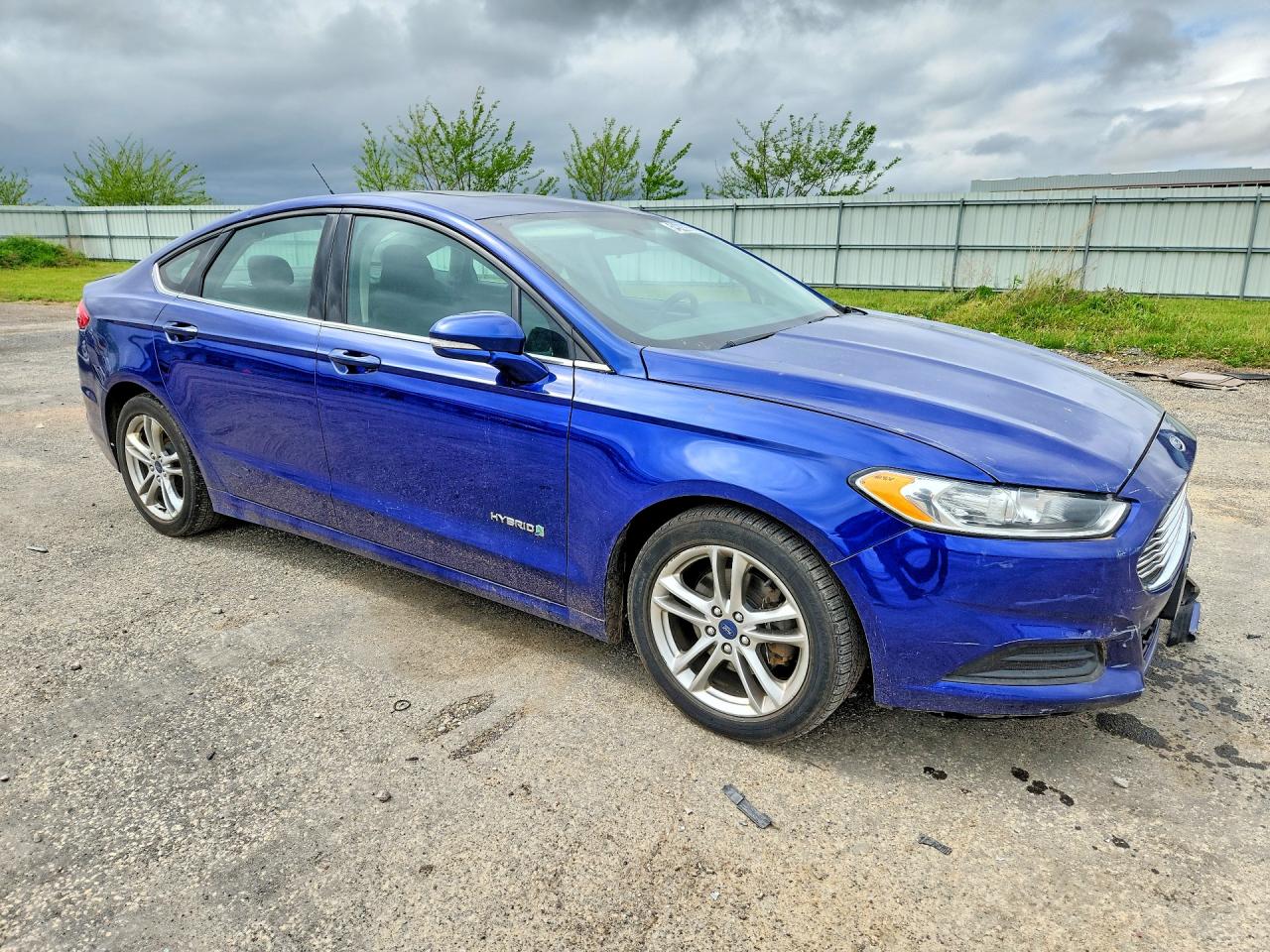 2016 Ford Fusion Se Hybrid Синий vin: 3FA6P0LU4GR172956