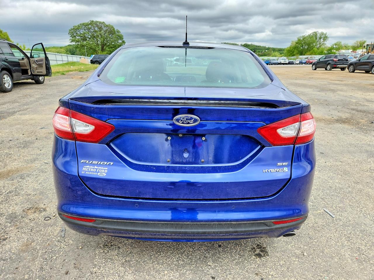 2016 Ford Fusion Se Hybrid Синий vin: 3FA6P0LU4GR172956