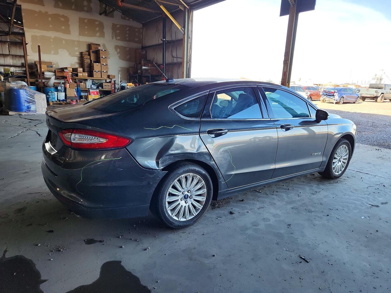 2016 Ford Fusion Se Hybrid Gray vin: 3FA6P0LU4GR173878