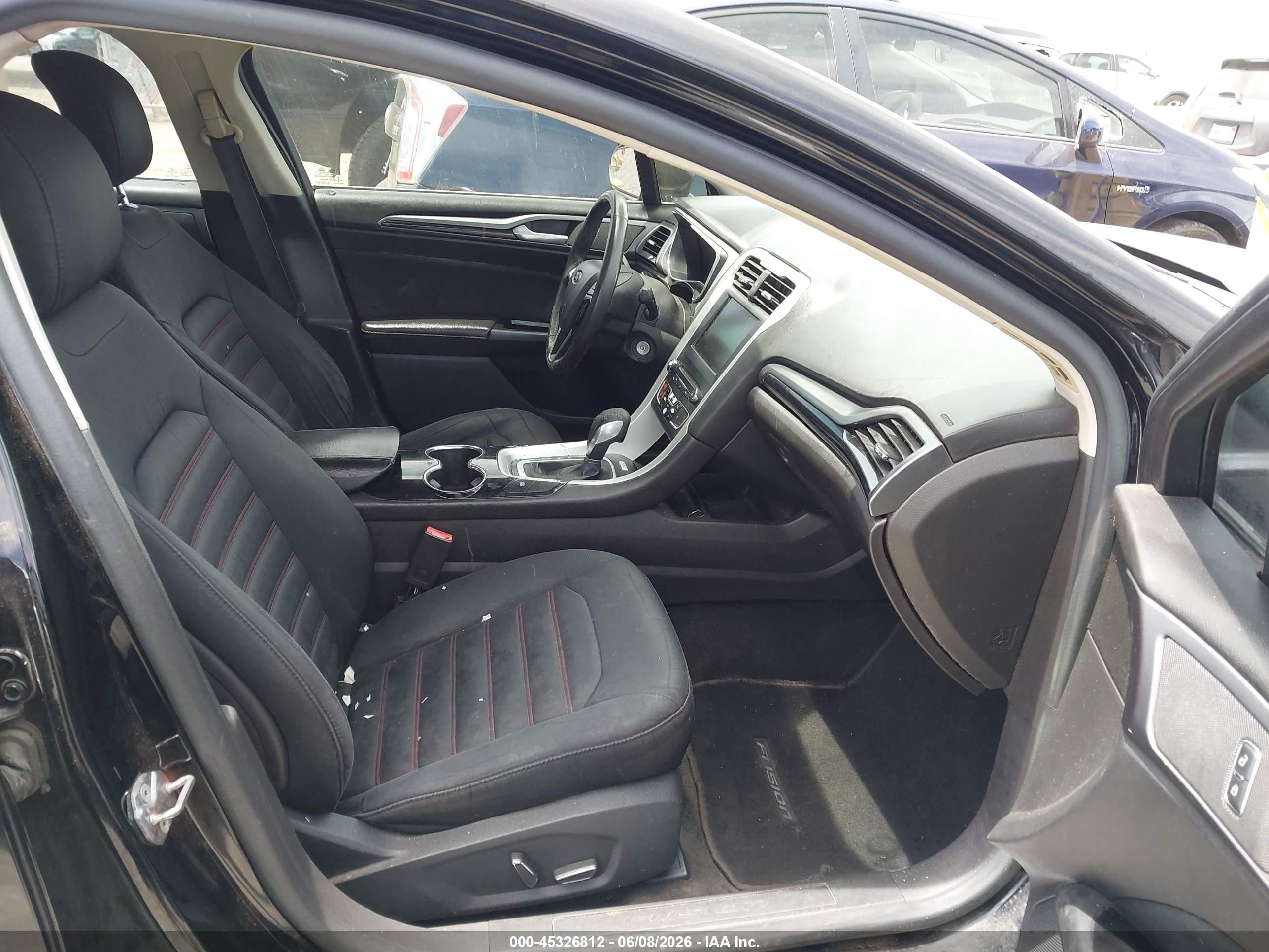 2016 Ford Fusion Hybrid Se Черный vin: 3FA6P0LU4GR176781