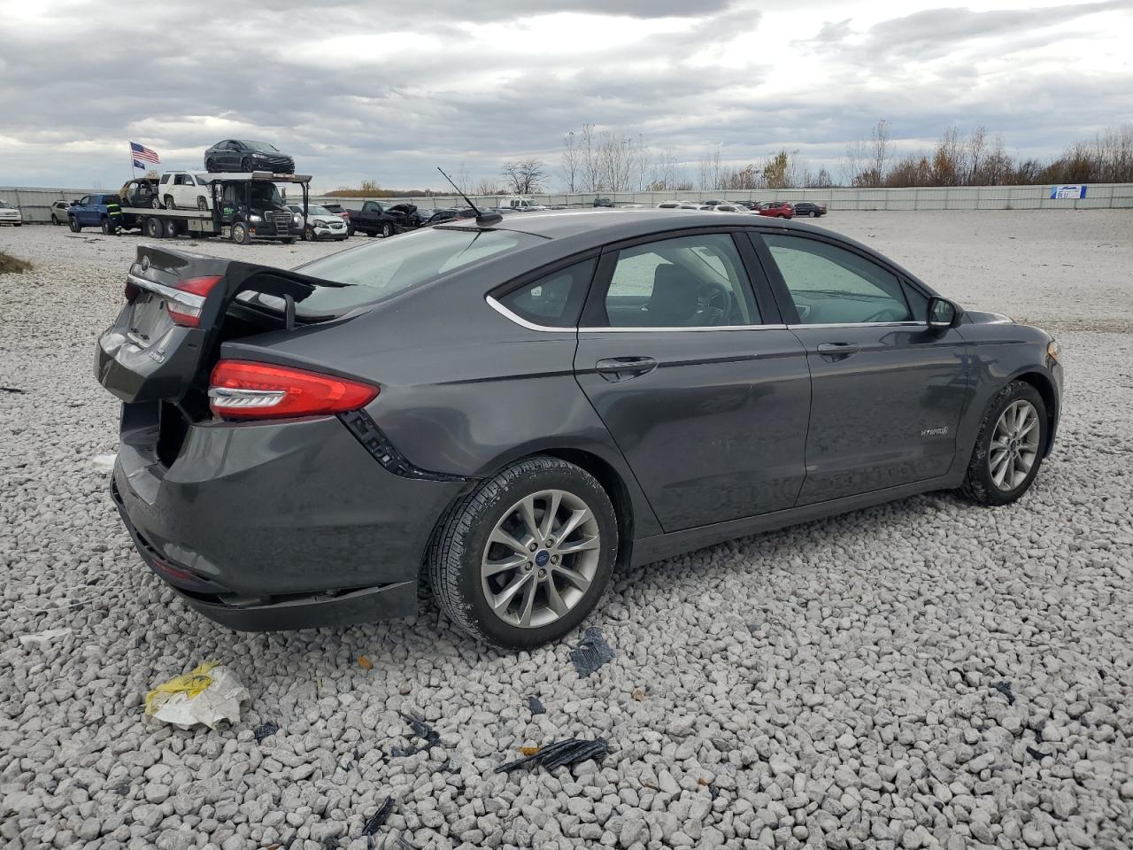 2017 Ford Fusion Se Hybrid Black vin: 3FA6P0LU4HR222918