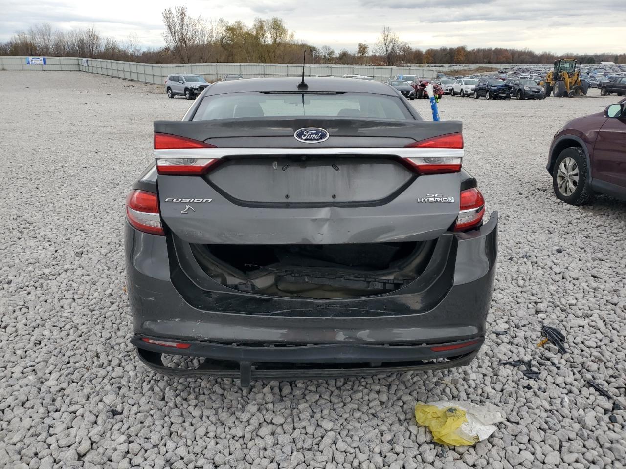 2017 Ford Fusion Se Hybrid Black vin: 3FA6P0LU4HR222918