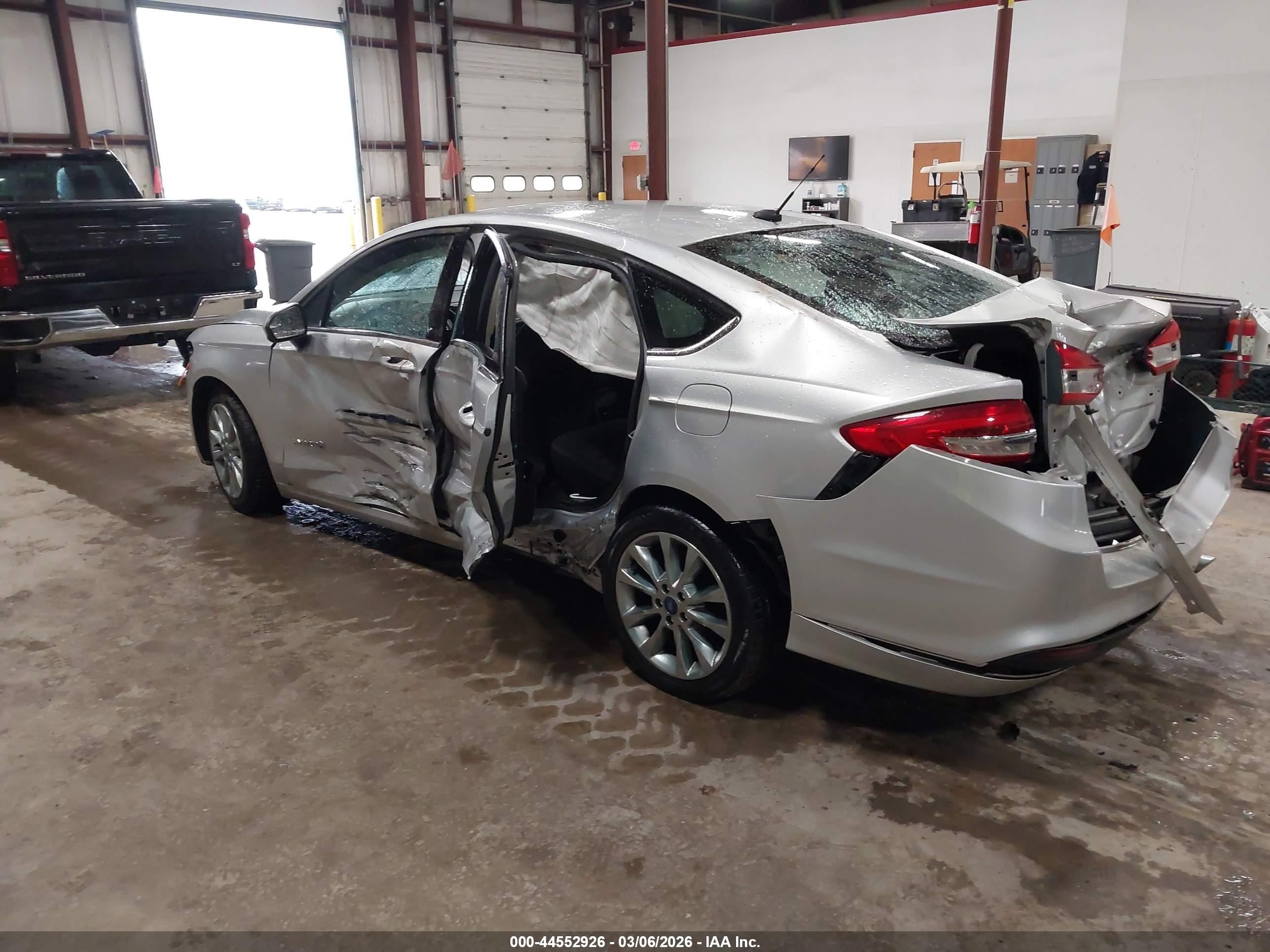 2017 Ford Fusion Hybrid Se Silver vin: 3FA6P0LU4HR380823