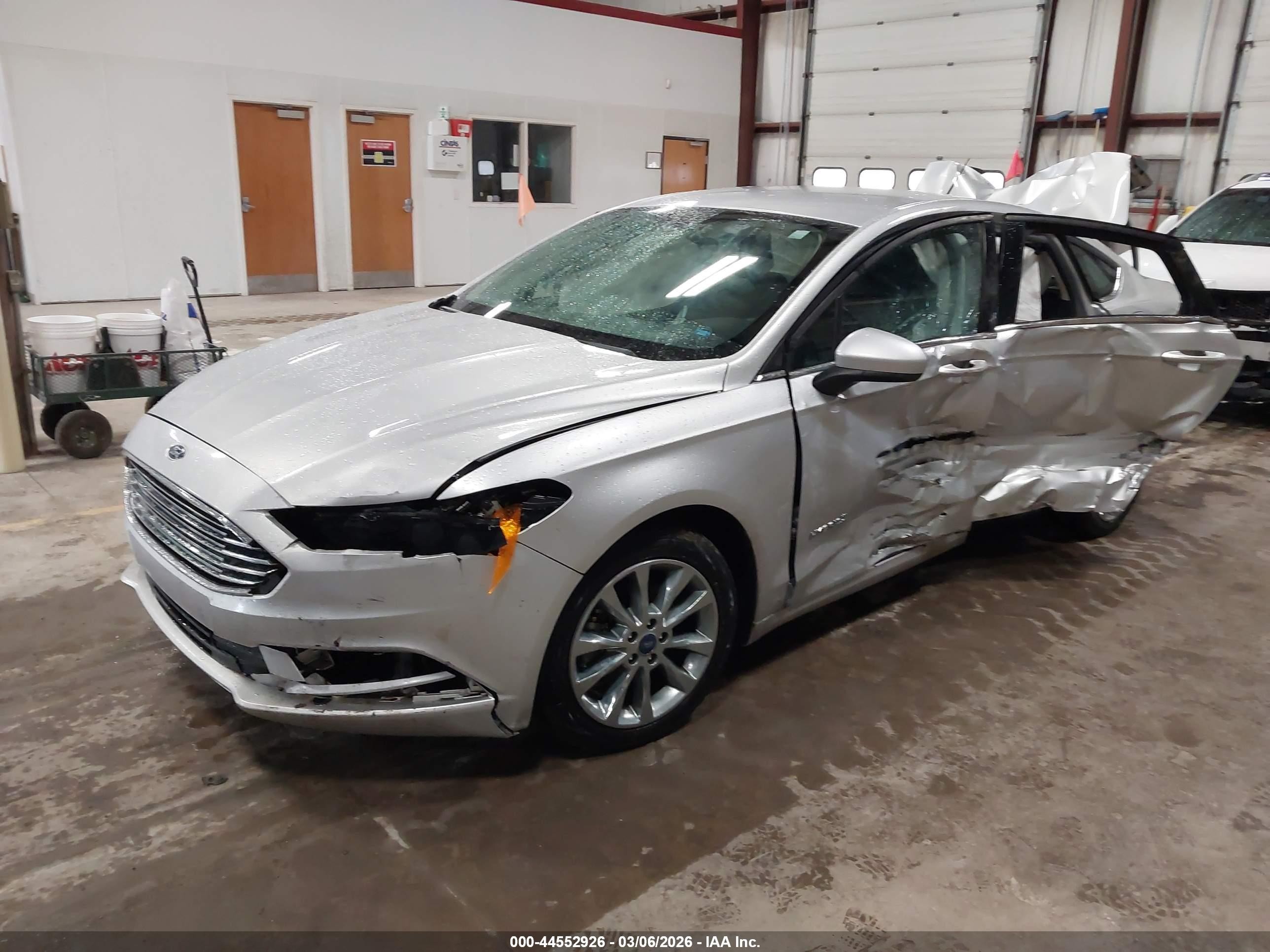 2017 Ford Fusion Hybrid Se Silver vin: 3FA6P0LU4HR380823