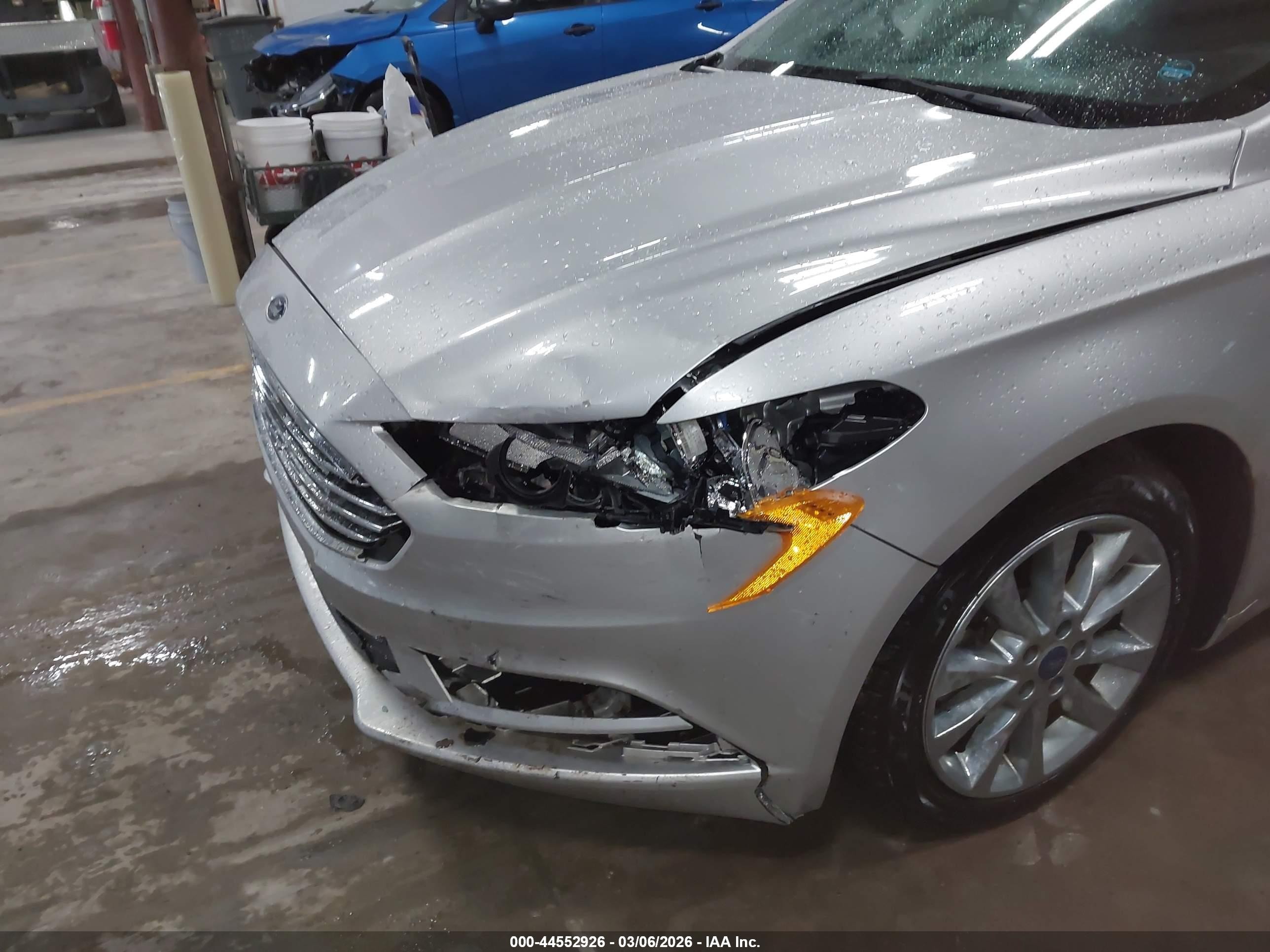 2017 Ford Fusion Hybrid Se Silver vin: 3FA6P0LU4HR380823