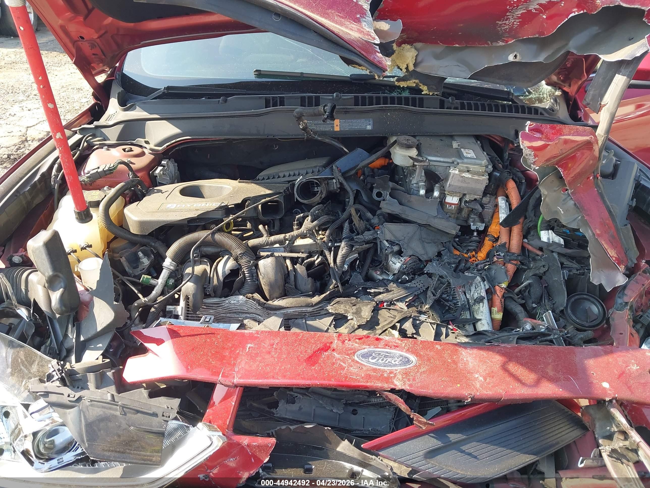 2018 Ford Fusion Hybrid Se Красный vin: 3FA6P0LU4JR162631