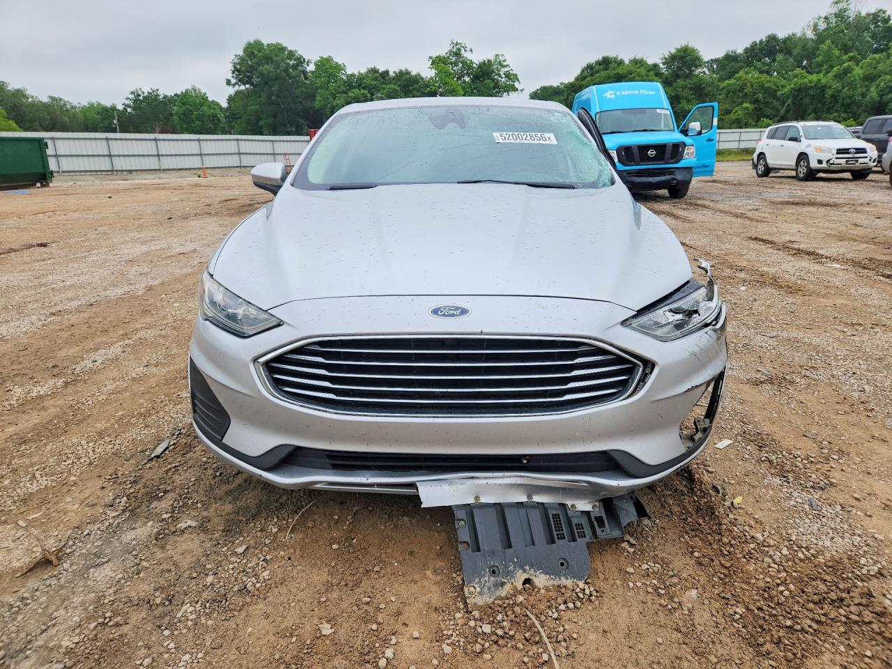 2019 Ford Fusion Se Silver vin: 3FA6P0LU4KR106321