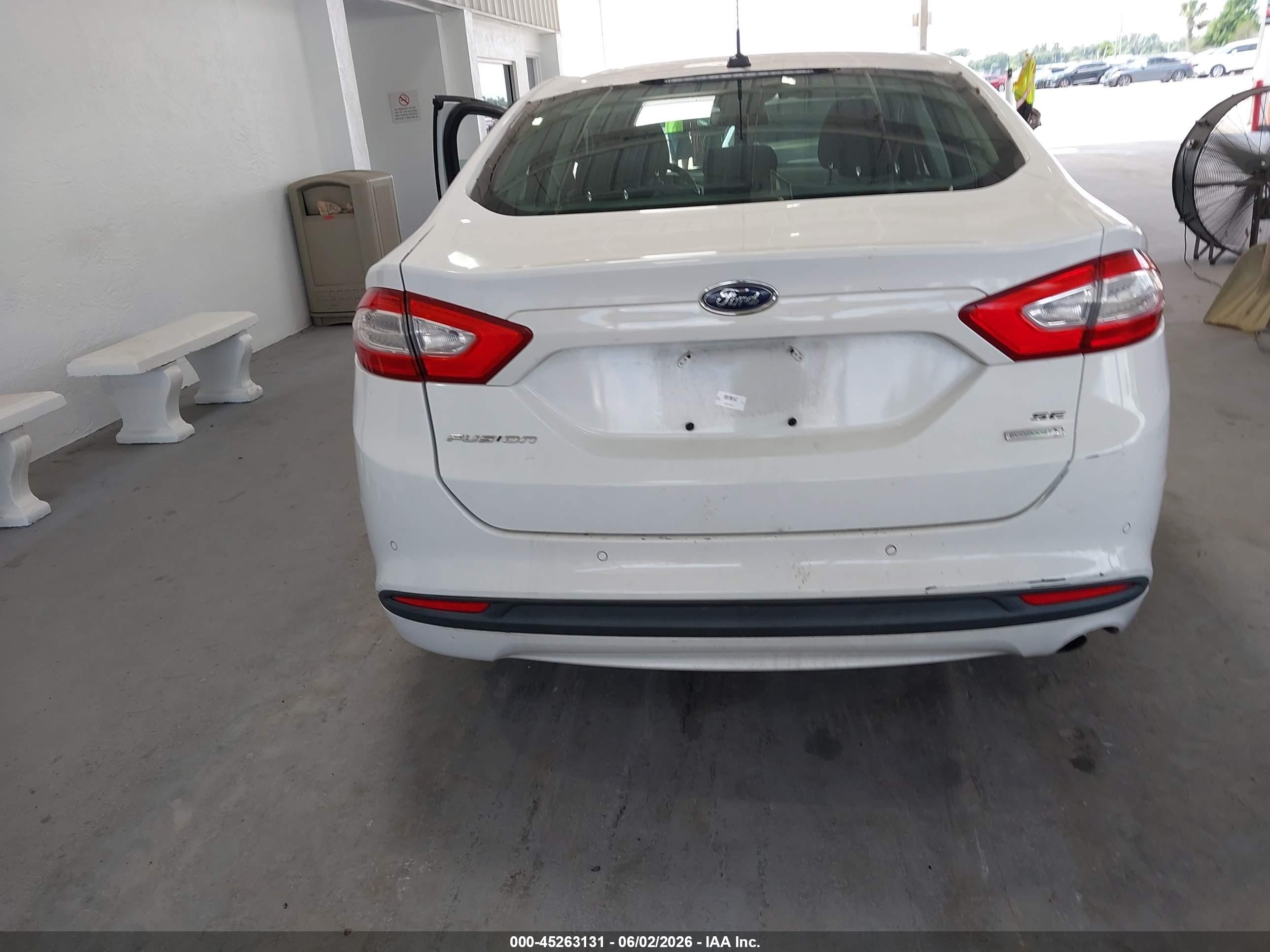 2013 Ford Fusion Hybrid Se White vin: 3FA6P0LU5DR126399