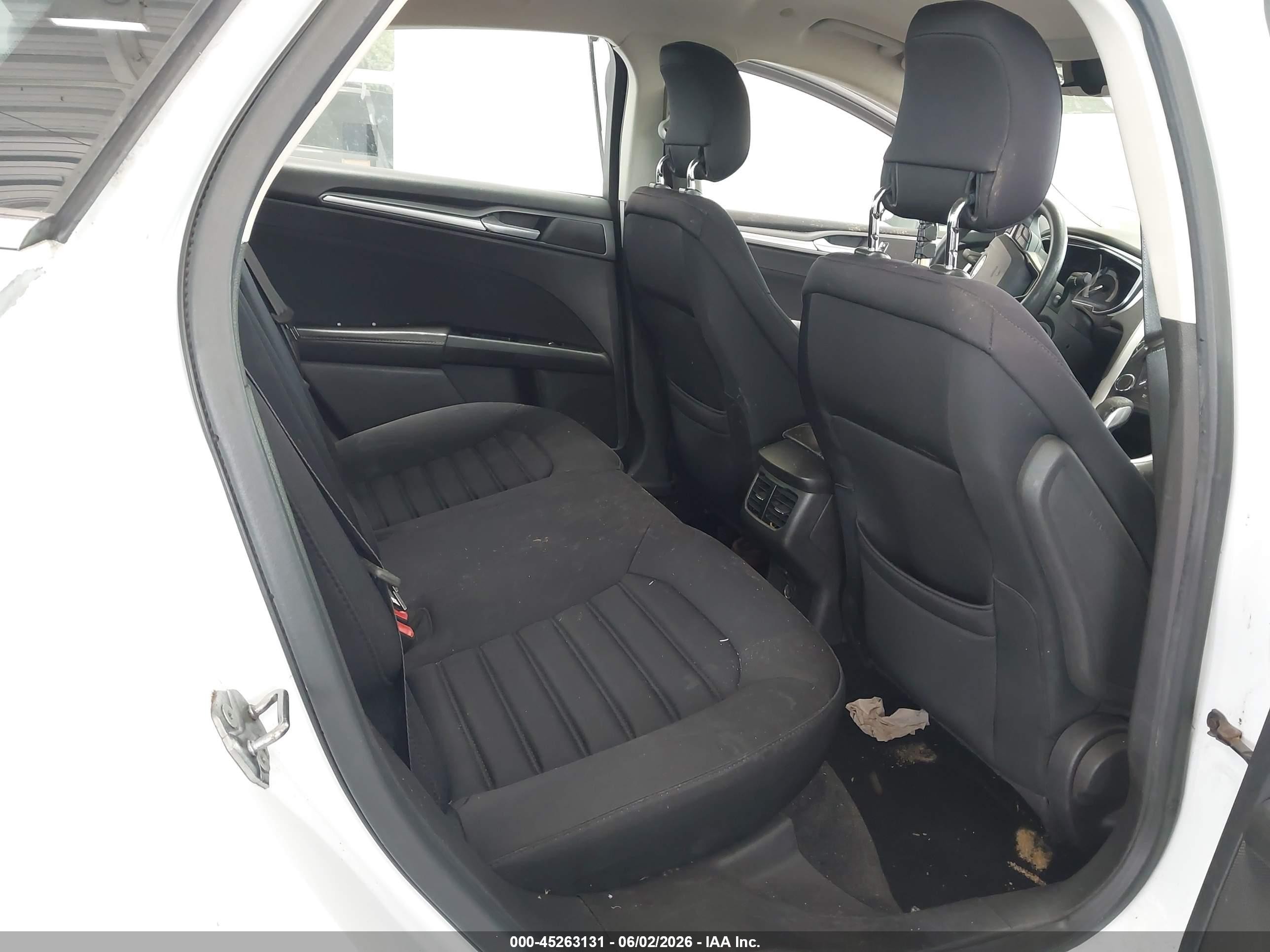 2013 Ford Fusion Hybrid Se White vin: 3FA6P0LU5DR126399