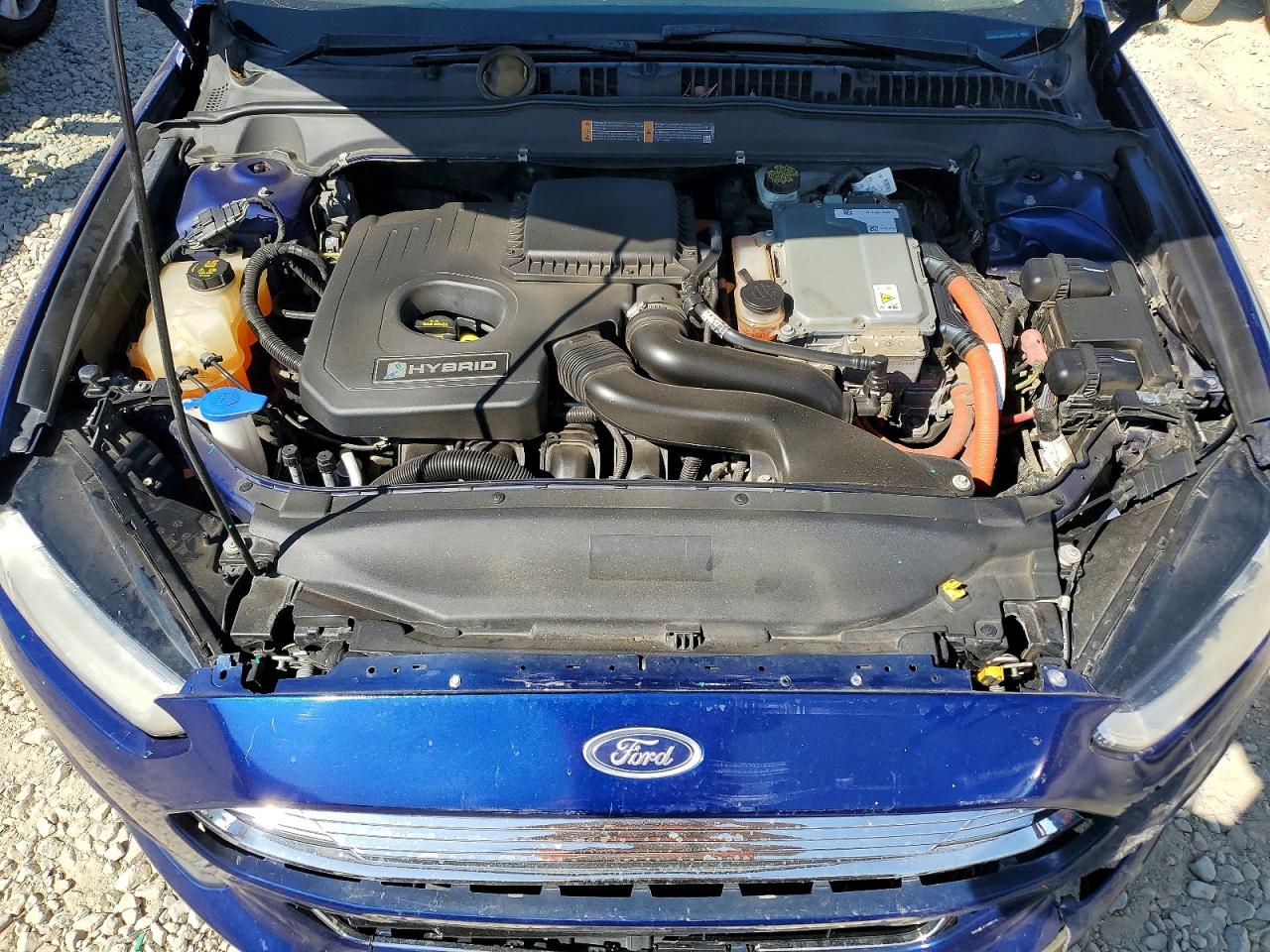 2013 Ford Fusion Se Hybrid Blue vin: 3FA6P0LU5DR138276