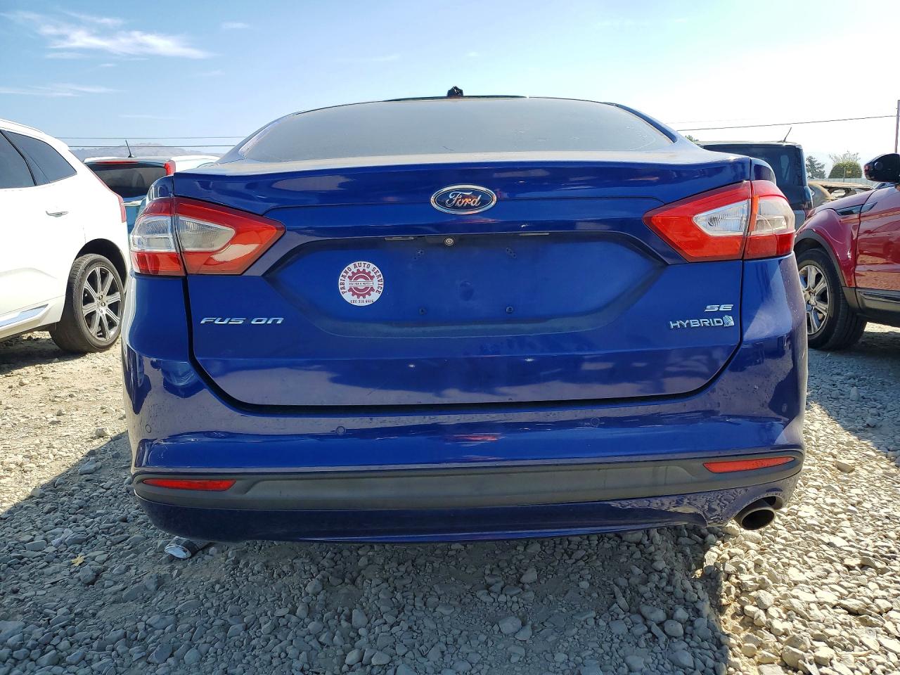2013 Ford Fusion Se Hybrid Blue vin: 3FA6P0LU5DR138276