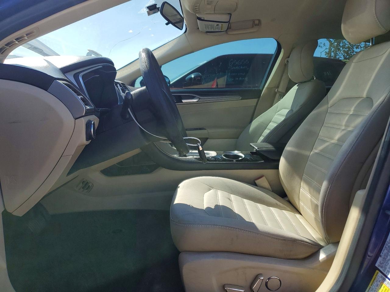 2013 Ford Fusion Se Hybrid Blue vin: 3FA6P0LU5DR138276