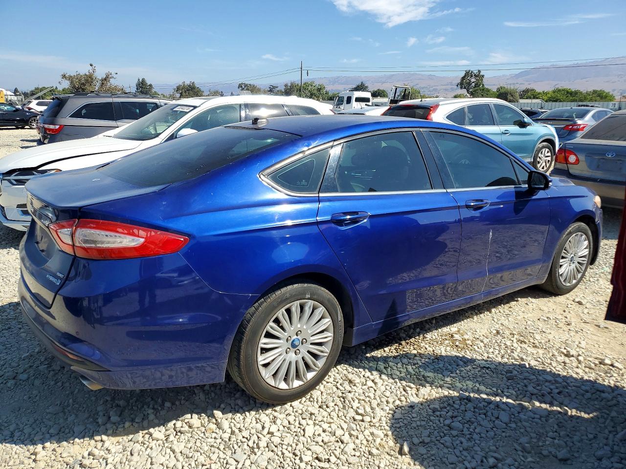 2013 Ford Fusion Se Hybrid Blue vin: 3FA6P0LU5DR138276