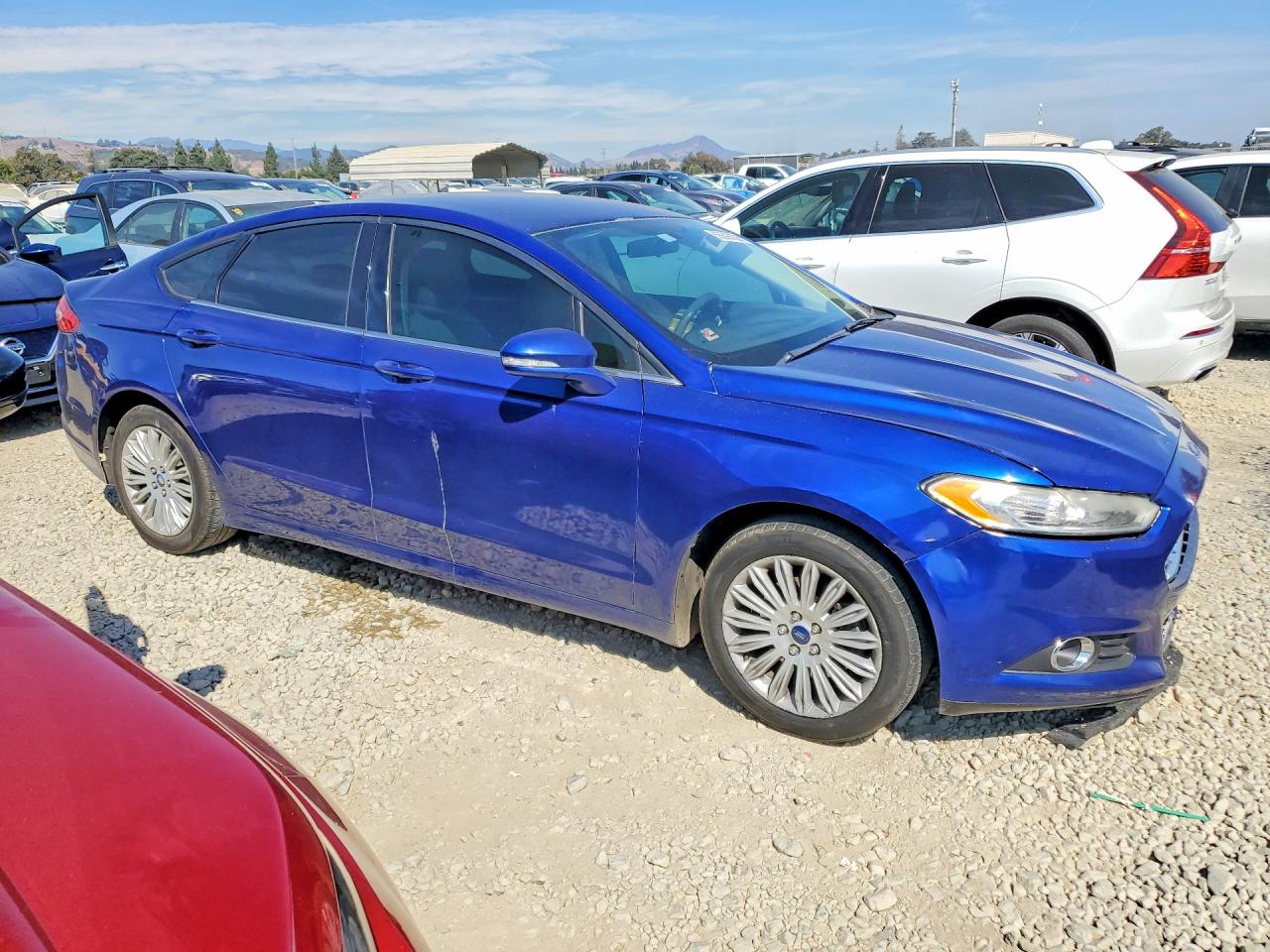 2013 Ford Fusion Se Hybrid Blue vin: 3FA6P0LU5DR138276