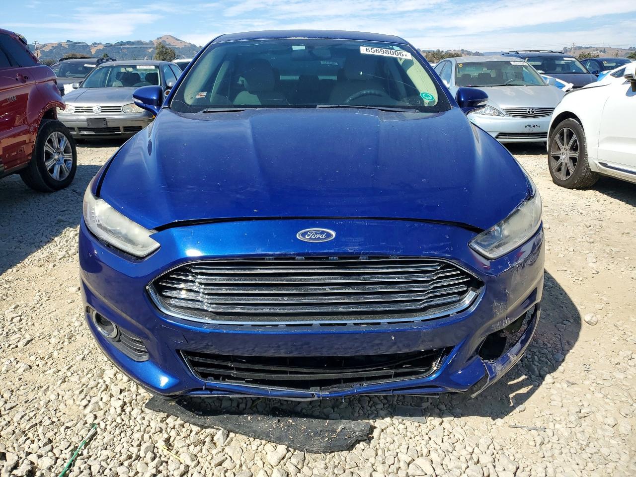 2013 Ford Fusion Se Hybrid Blue vin: 3FA6P0LU5DR138276