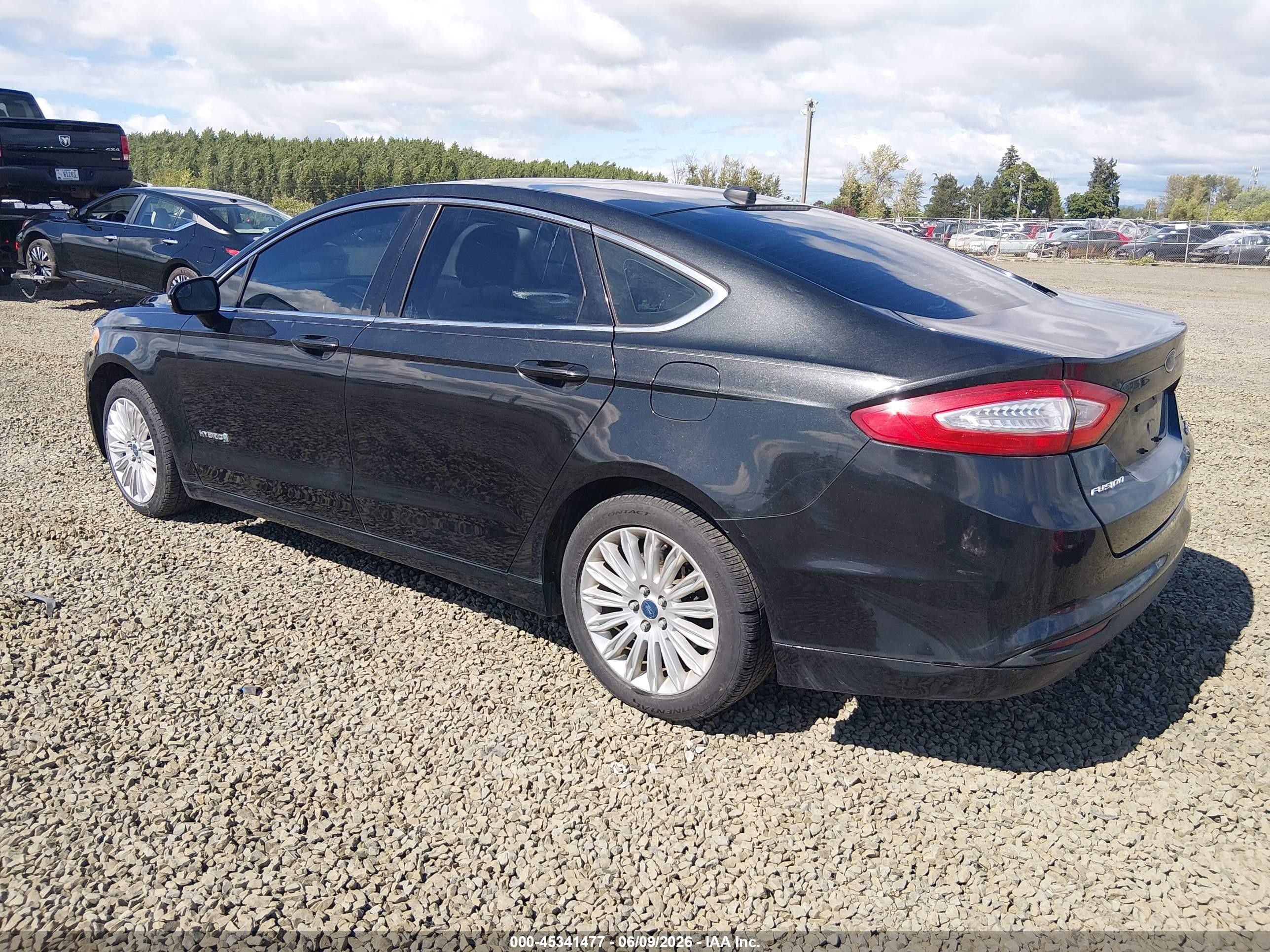 2013 Ford Fusion Hybrid Se Black vin: 3FA6P0LU5DR157877