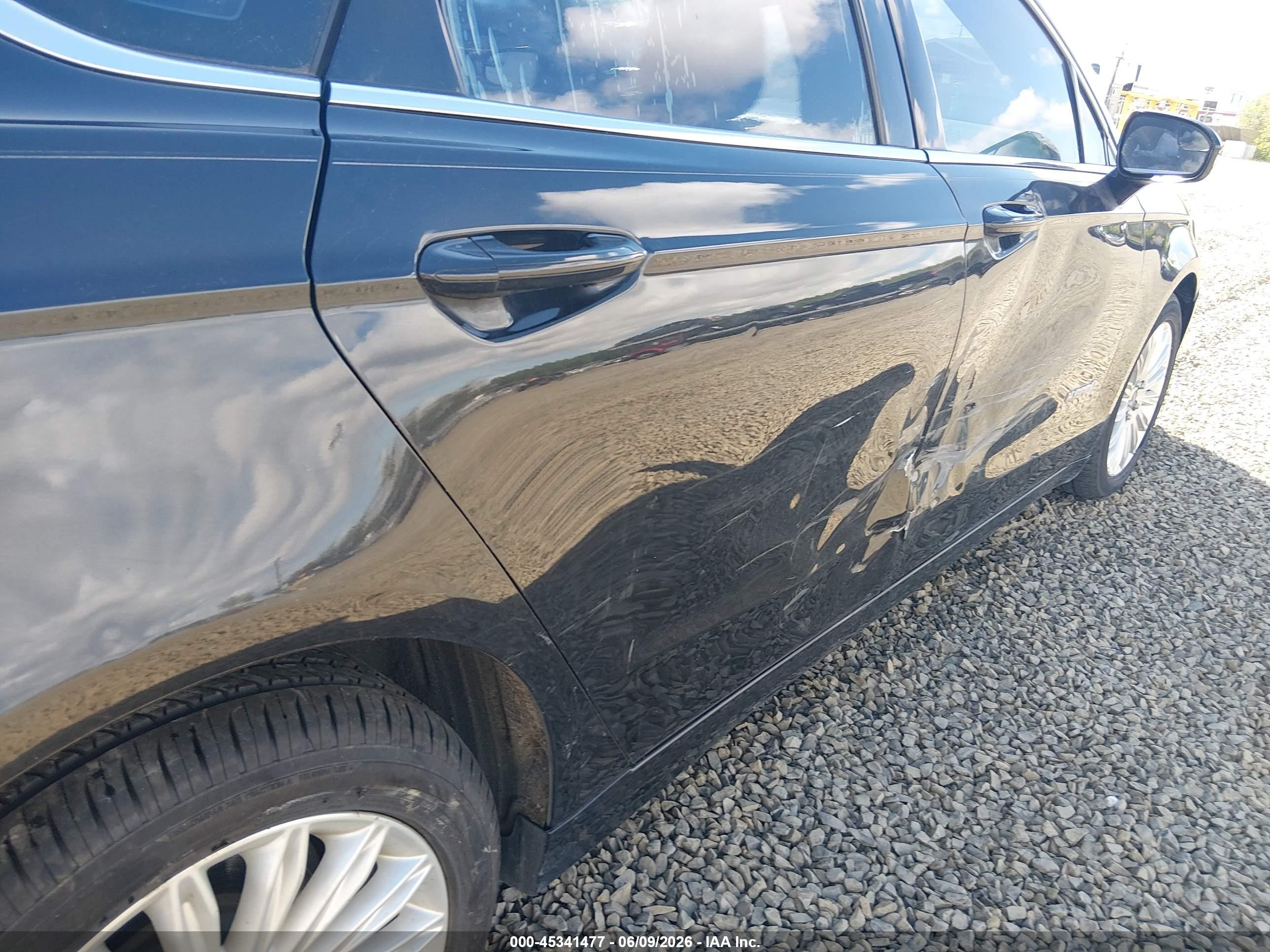 2013 Ford Fusion Hybrid Se Black vin: 3FA6P0LU5DR157877
