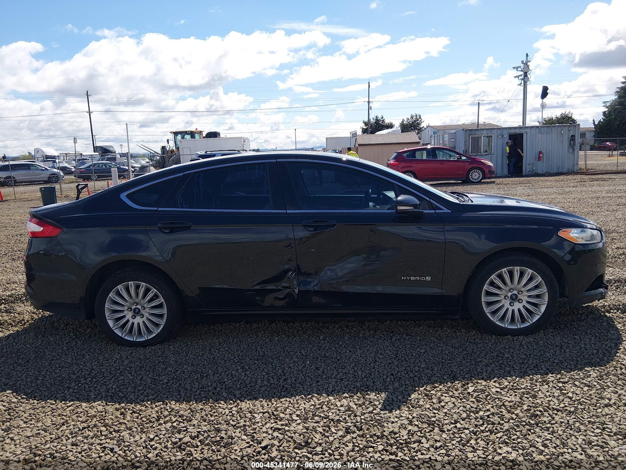 2013 Ford Fusion Hybrid Se Black vin: 3FA6P0LU5DR157877