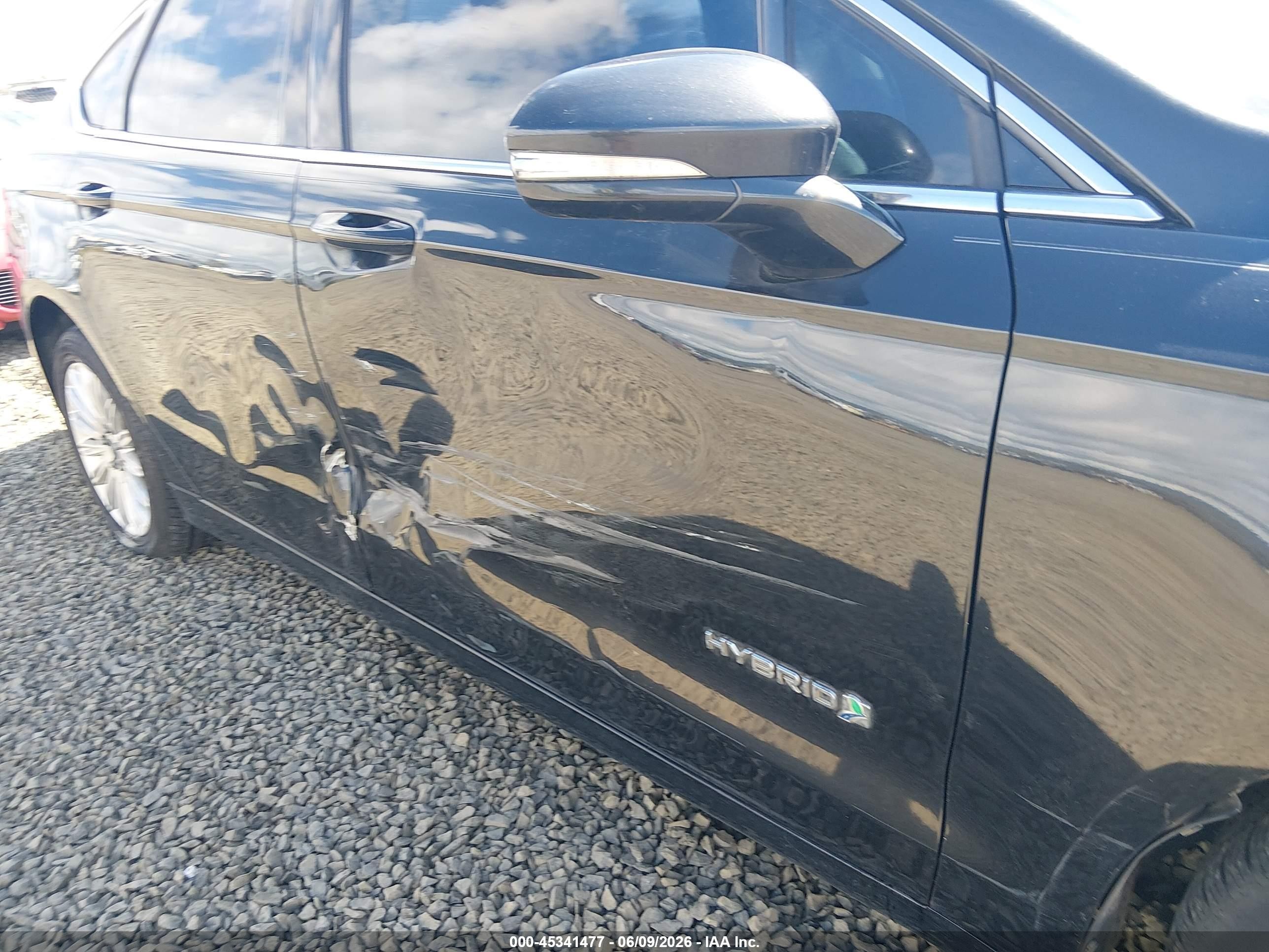 2013 Ford Fusion Hybrid Se Black vin: 3FA6P0LU5DR157877