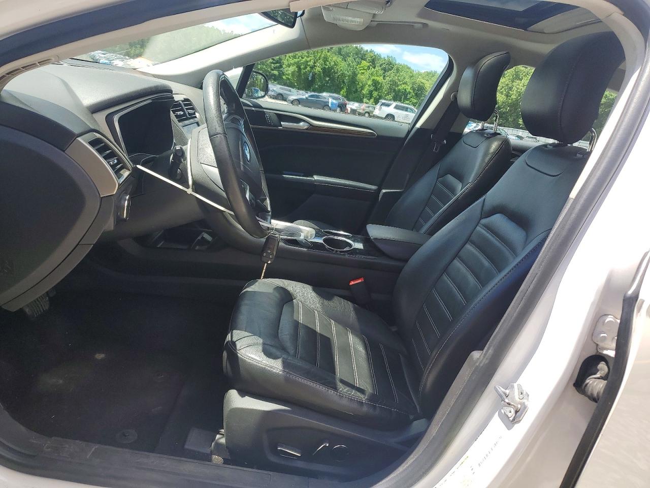 2013 Ford Fusion Se Hybrid White vin: 3FA6P0LU5DR171827