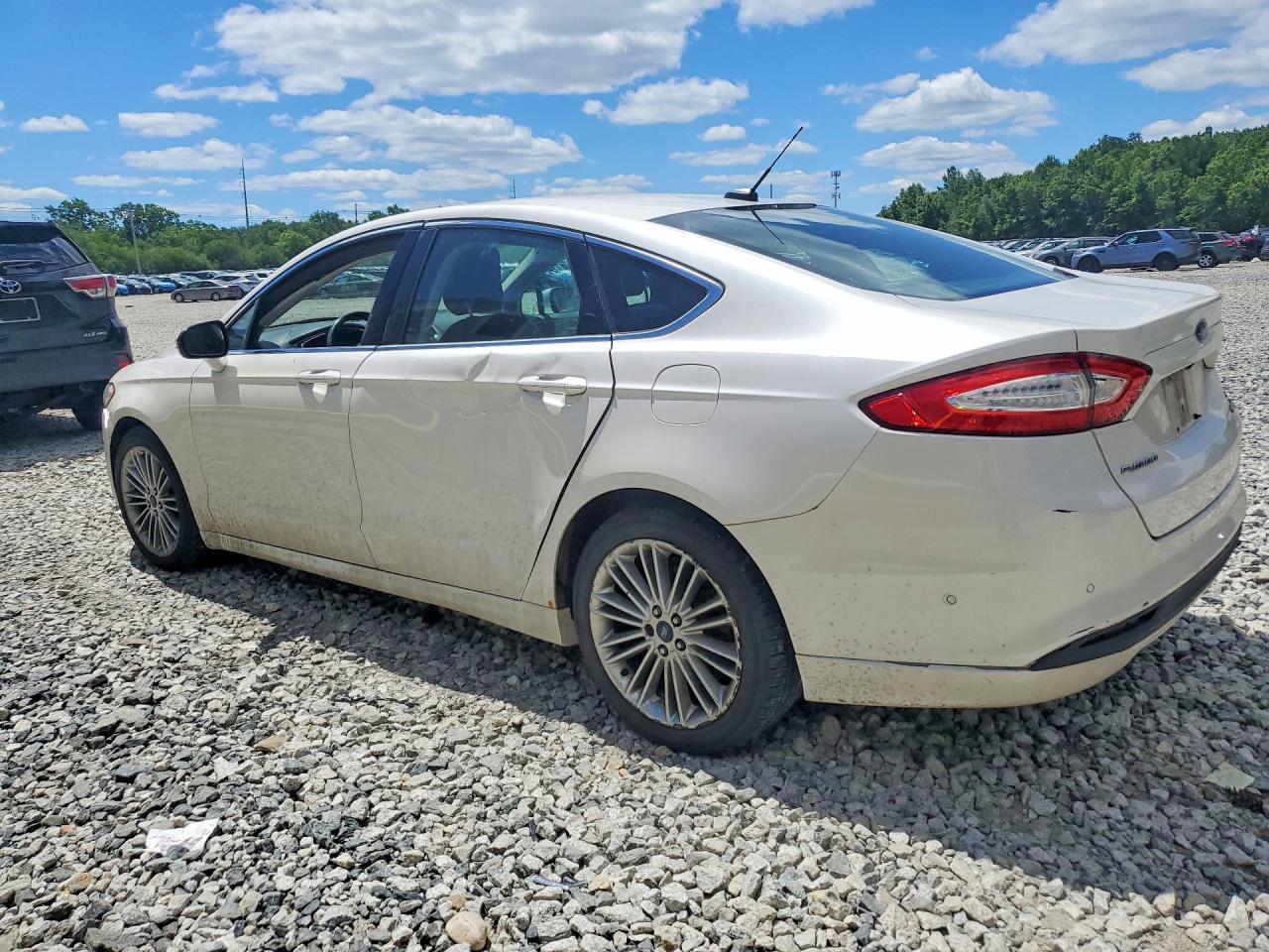 2013 Ford Fusion Se Hybrid White vin: 3FA6P0LU5DR171827