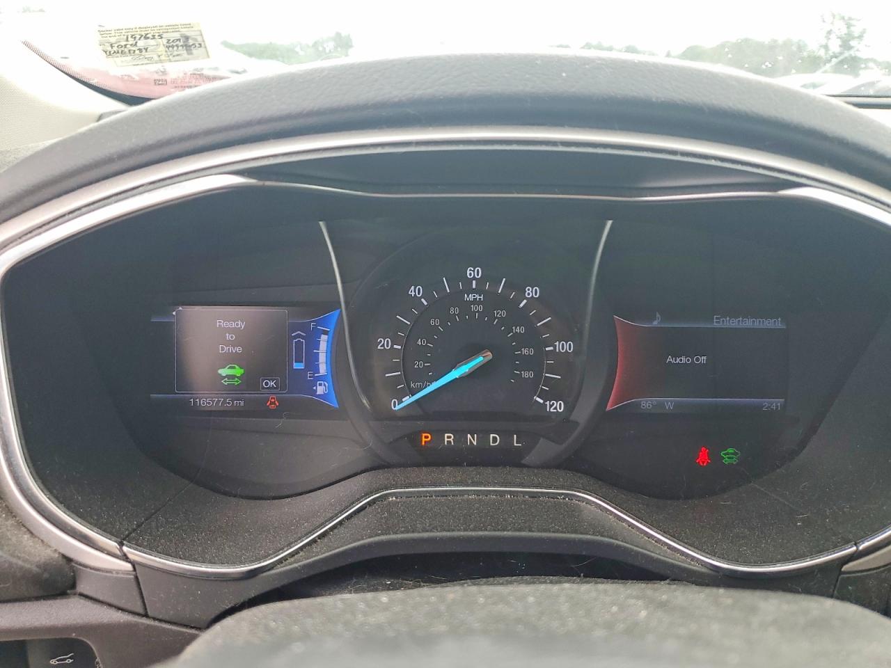 2013 Ford Fusion Se Hybrid White vin: 3FA6P0LU5DR197635