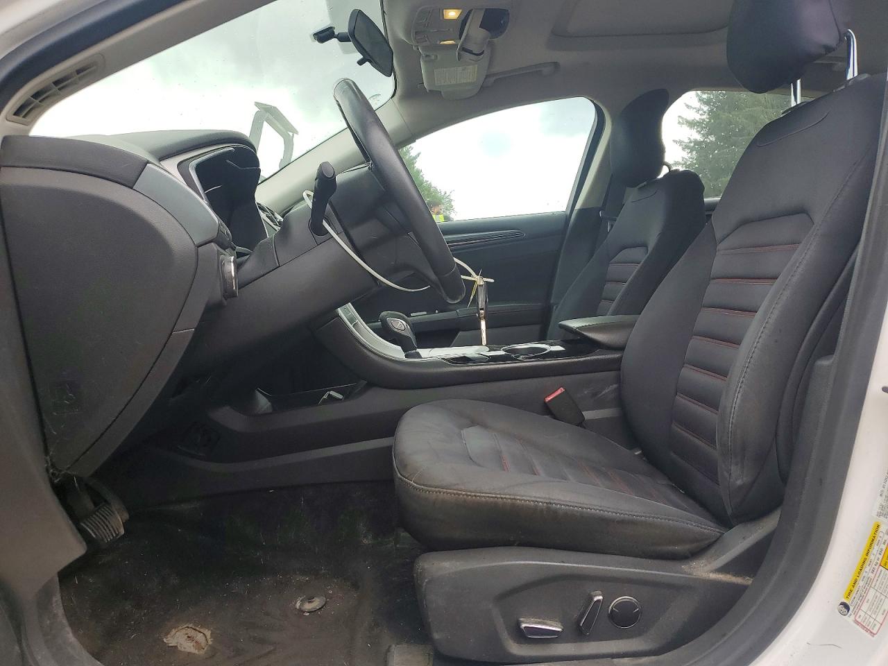 2013 Ford Fusion Se Hybrid White vin: 3FA6P0LU5DR197635