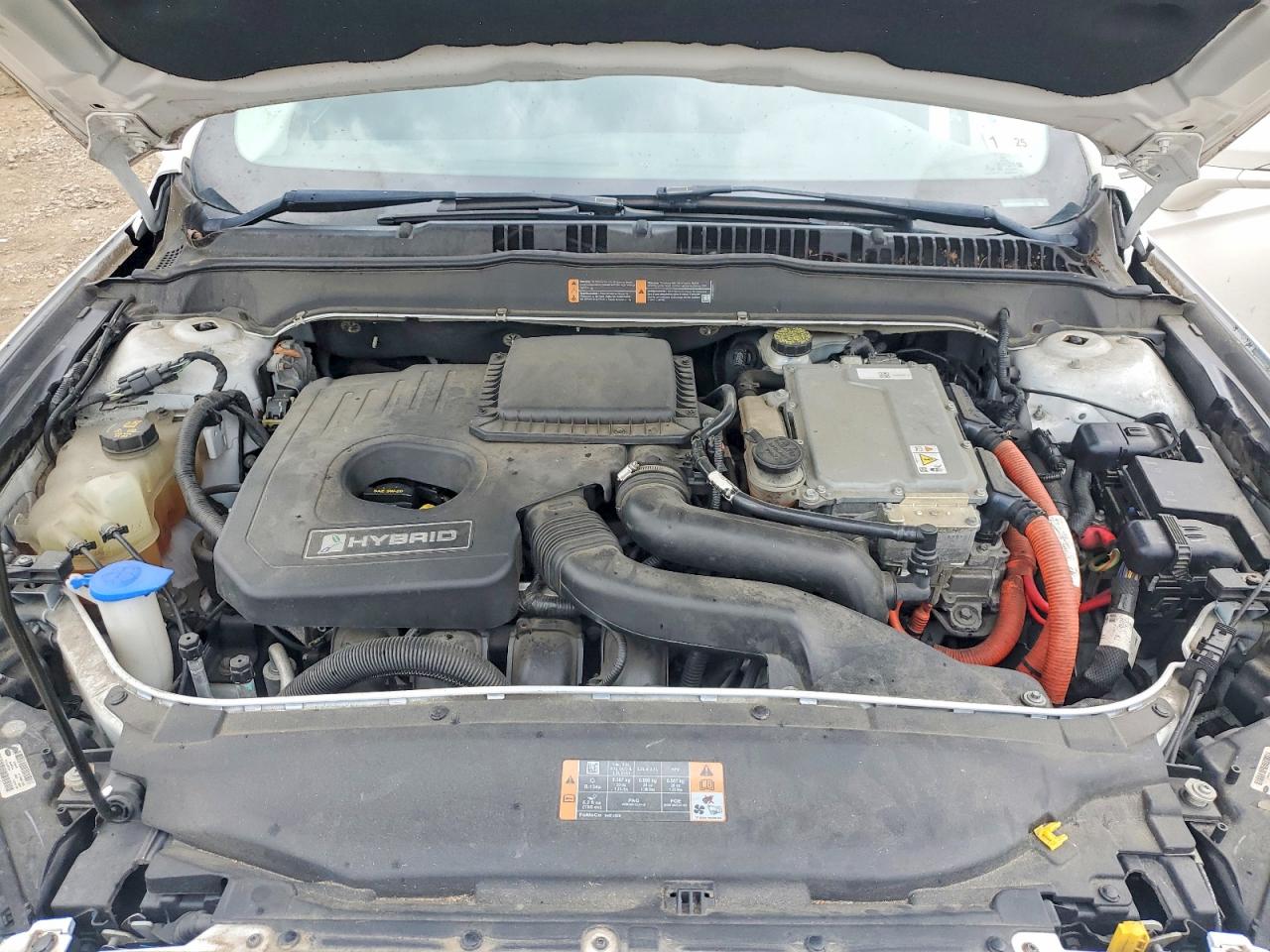 2013 Ford Fusion Se Hybrid White vin: 3FA6P0LU5DR197635