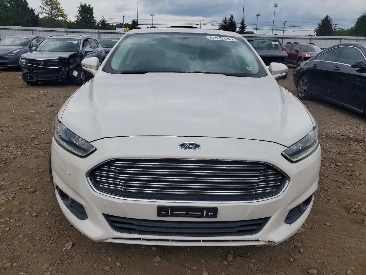 2013 Ford Fusion Se Hybrid White vin: 3FA6P0LU5DR197635