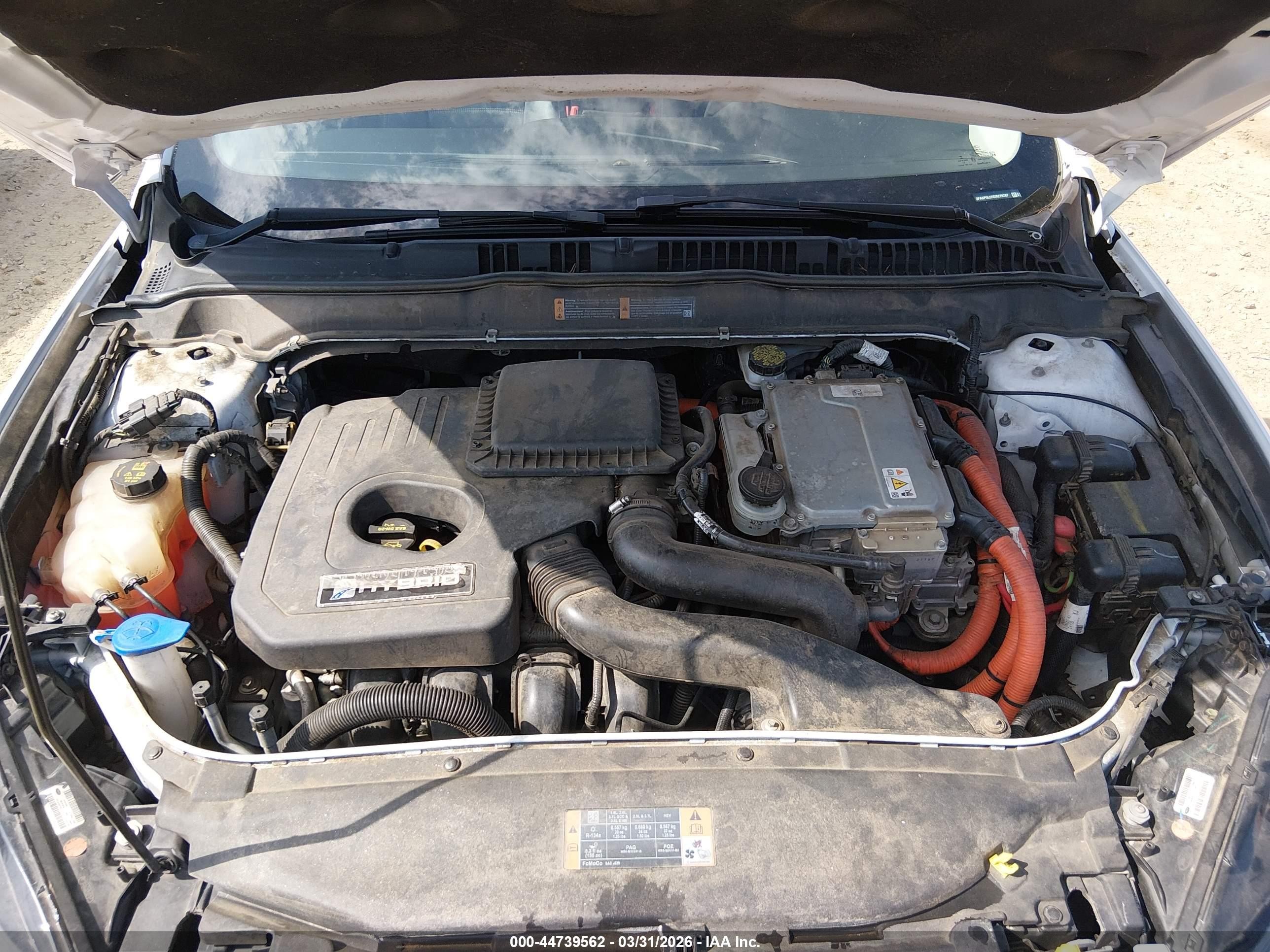 2013 Ford Fusion Hybrid Se Белый vin: 3FA6P0LU5DR229287