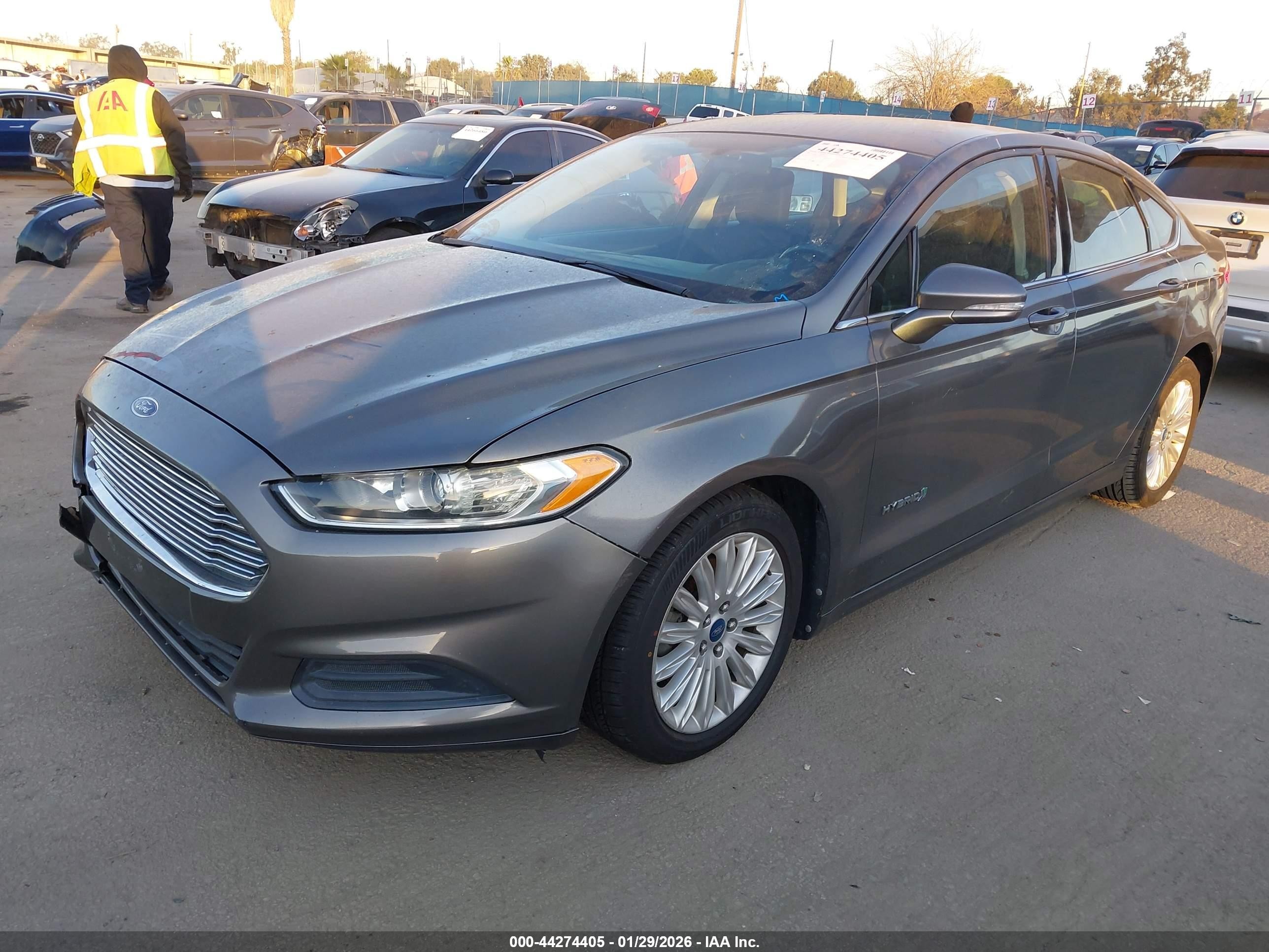 2013 Ford Fusion Hybrid Se Gray vin: 3FA6P0LU5DR244307