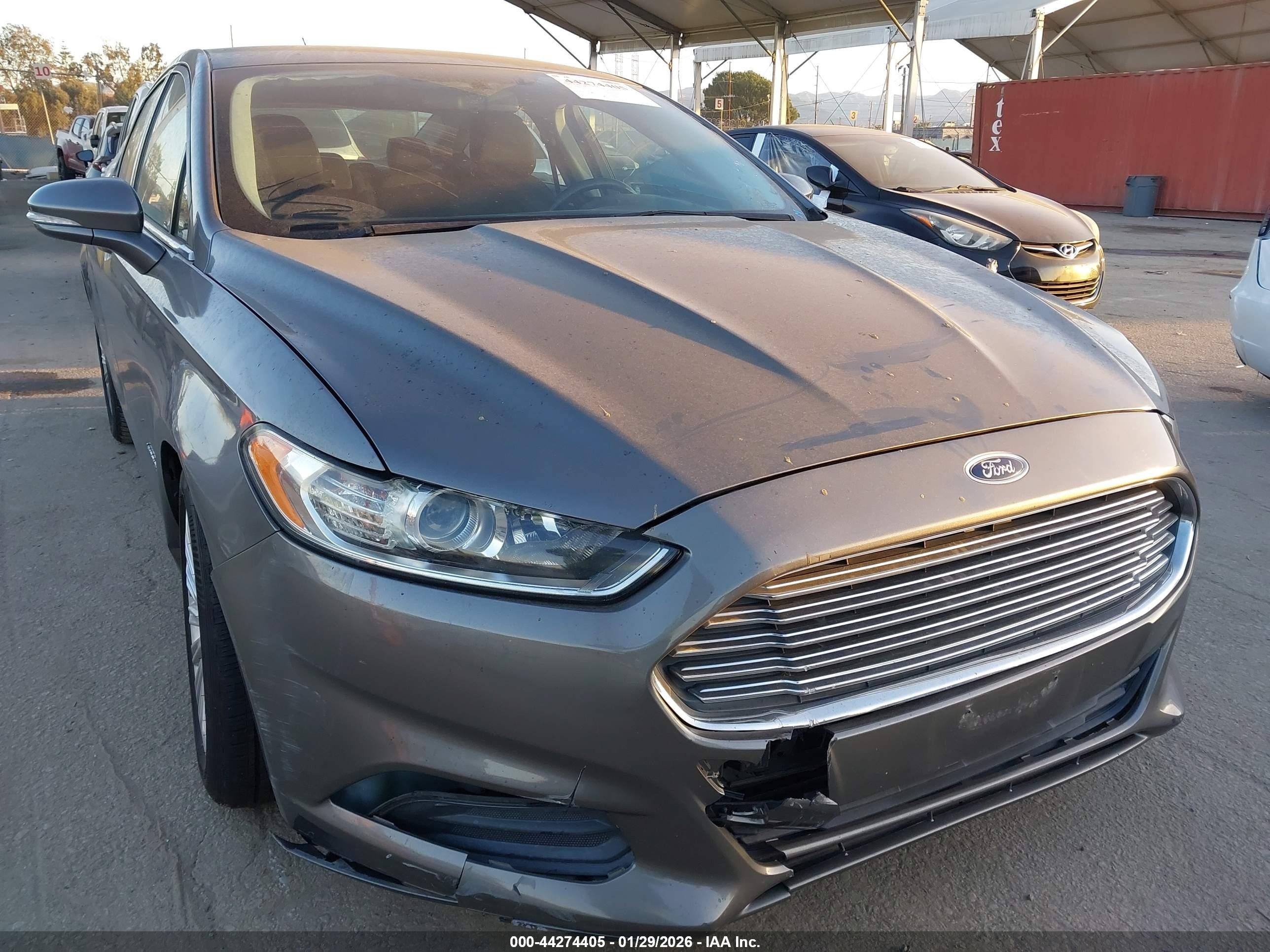 2013 Ford Fusion Hybrid Se Gray vin: 3FA6P0LU5DR244307