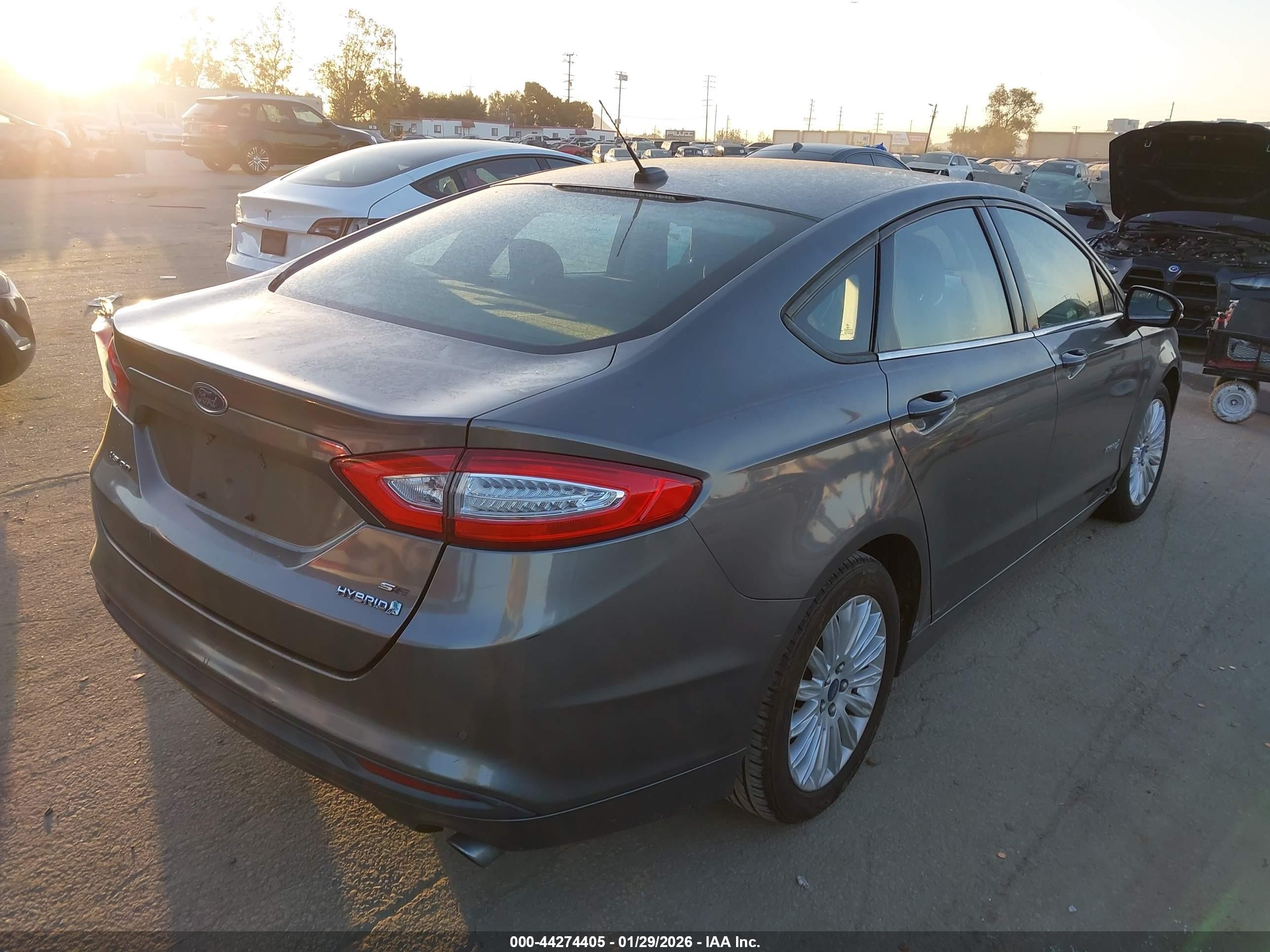 2013 Ford Fusion Hybrid Se Gray vin: 3FA6P0LU5DR244307