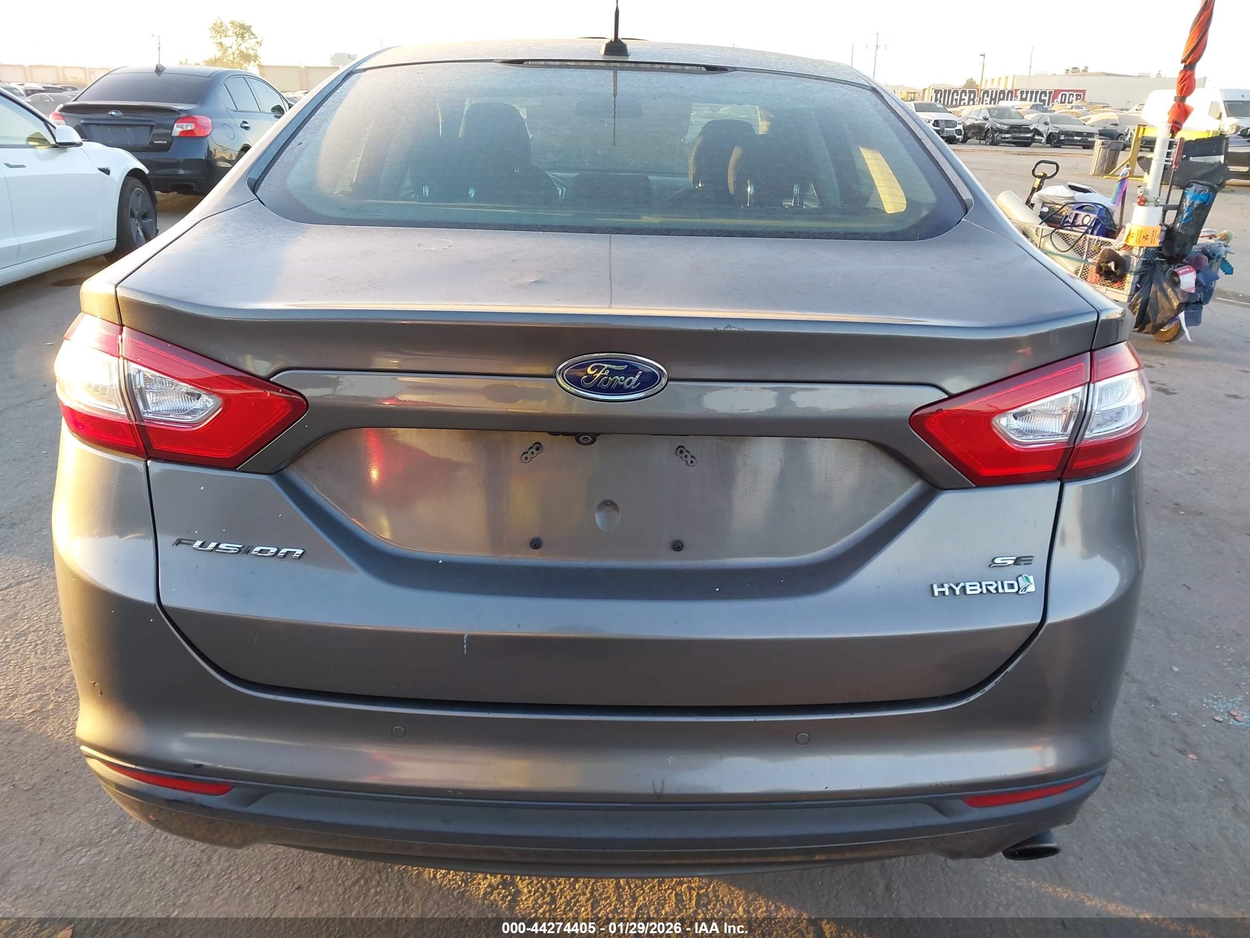 2013 Ford Fusion Hybrid Se Gray vin: 3FA6P0LU5DR244307