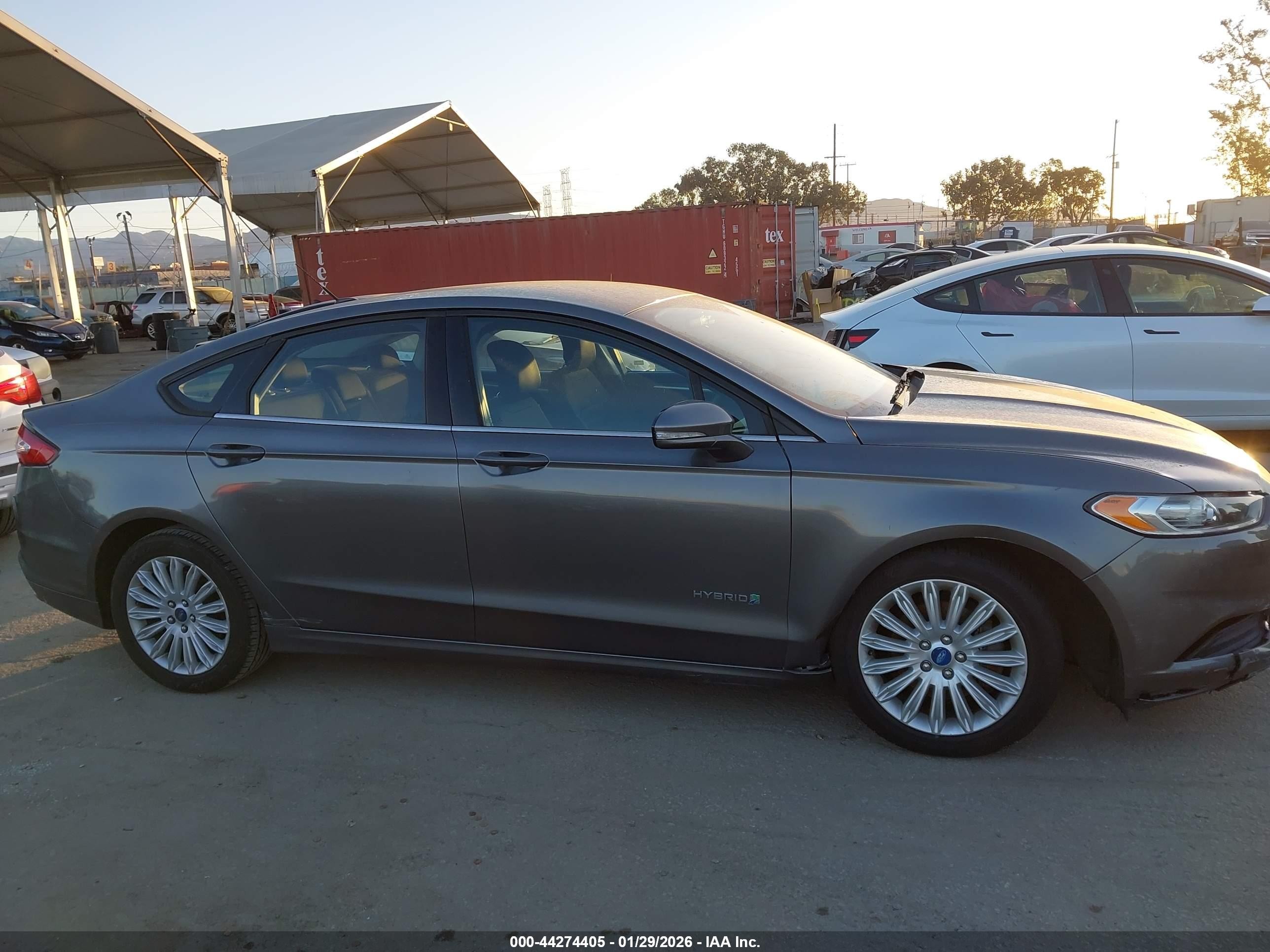 2013 Ford Fusion Hybrid Se Gray vin: 3FA6P0LU5DR244307