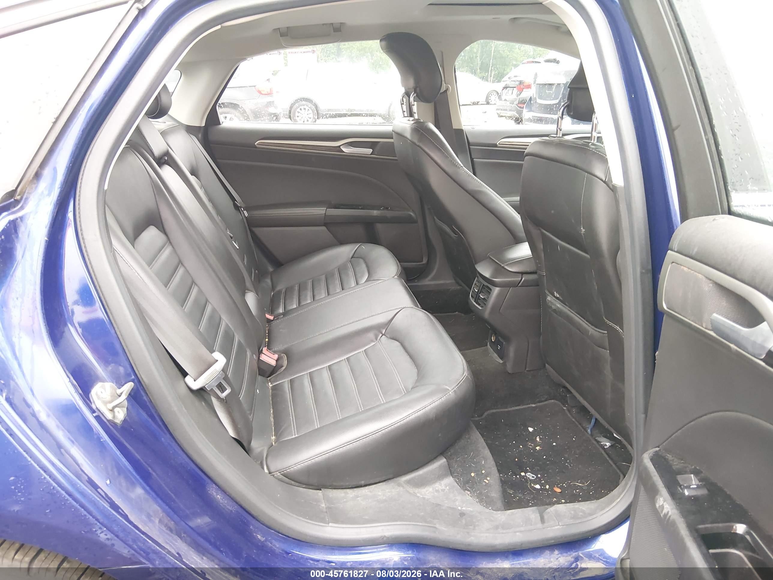 2013 Ford Fusion Hybrid Se Blue vin: 3FA6P0LU5DR246350