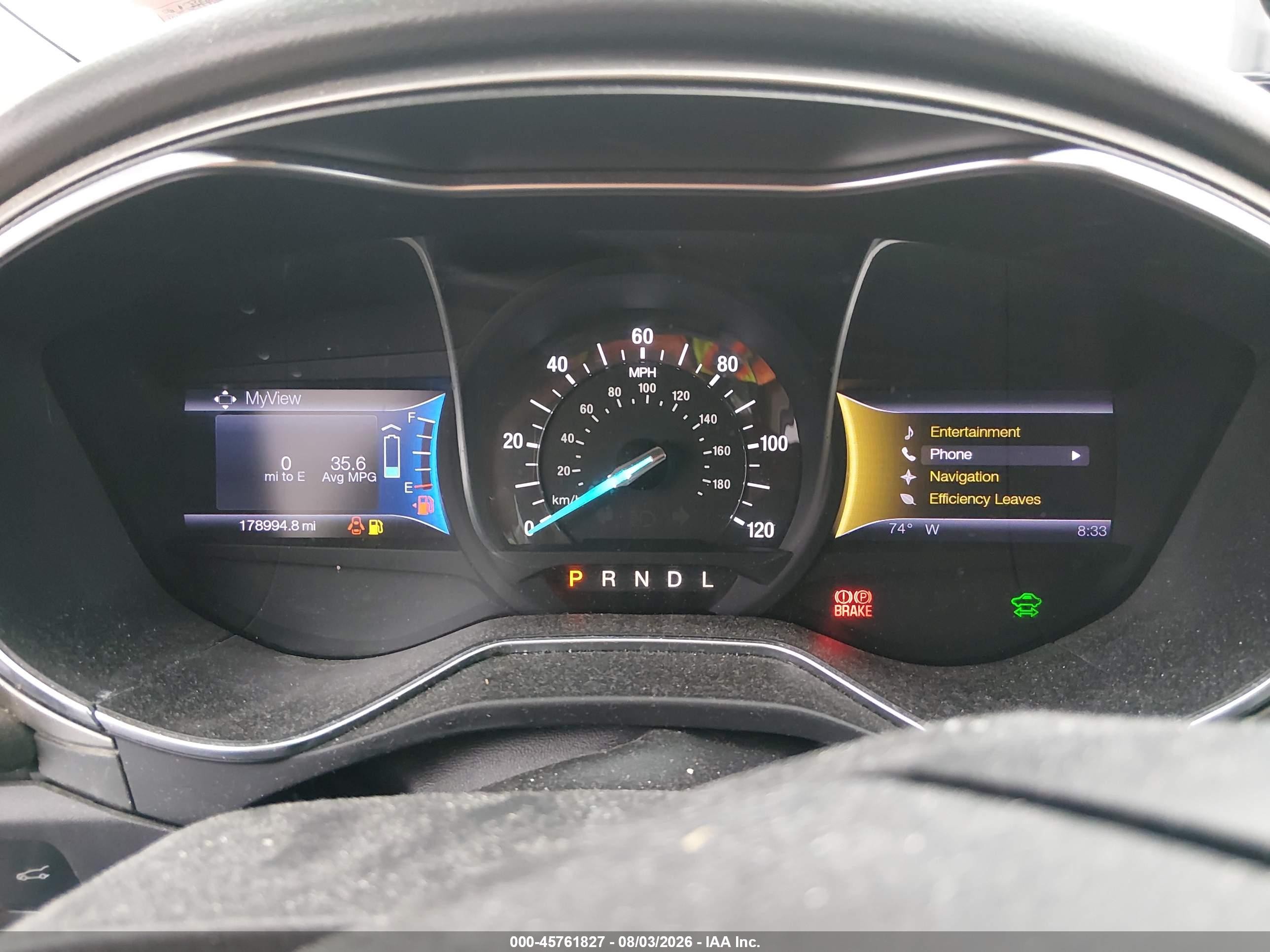2013 Ford Fusion Hybrid Se Blue vin: 3FA6P0LU5DR246350