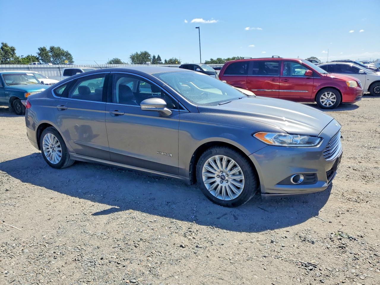 2013 Ford Fusion Se Hybrid Gray vin: 3FA6P0LU5DR248194
