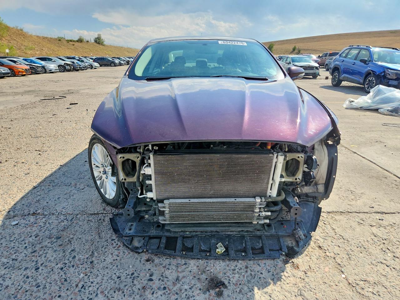 2013 Ford Fusion Se Hybrid Burgundy vin: 3FA6P0LU5DR263388