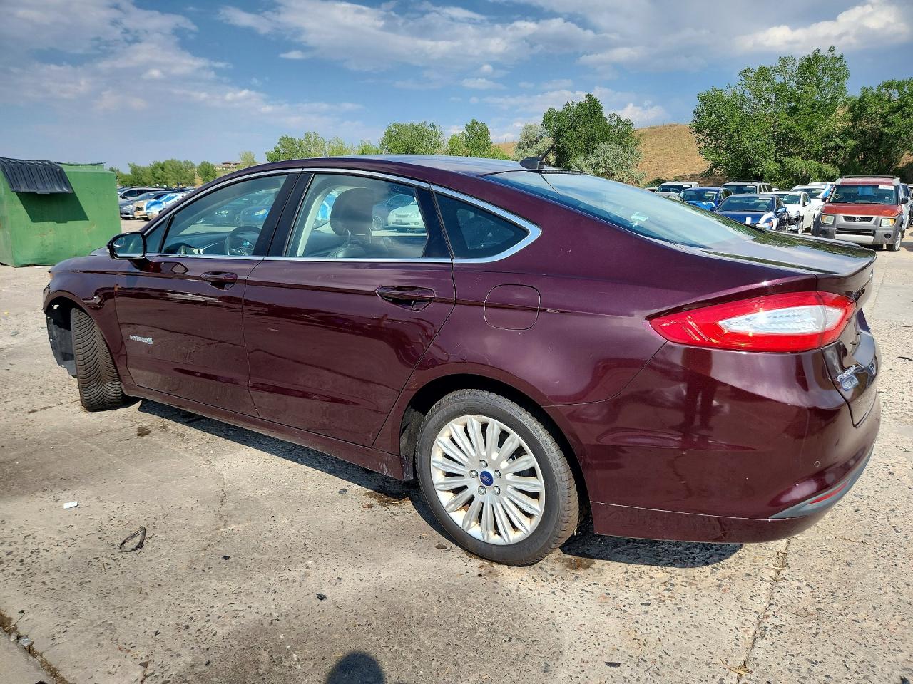 2013 Ford Fusion Se Hybrid Burgundy vin: 3FA6P0LU5DR263388