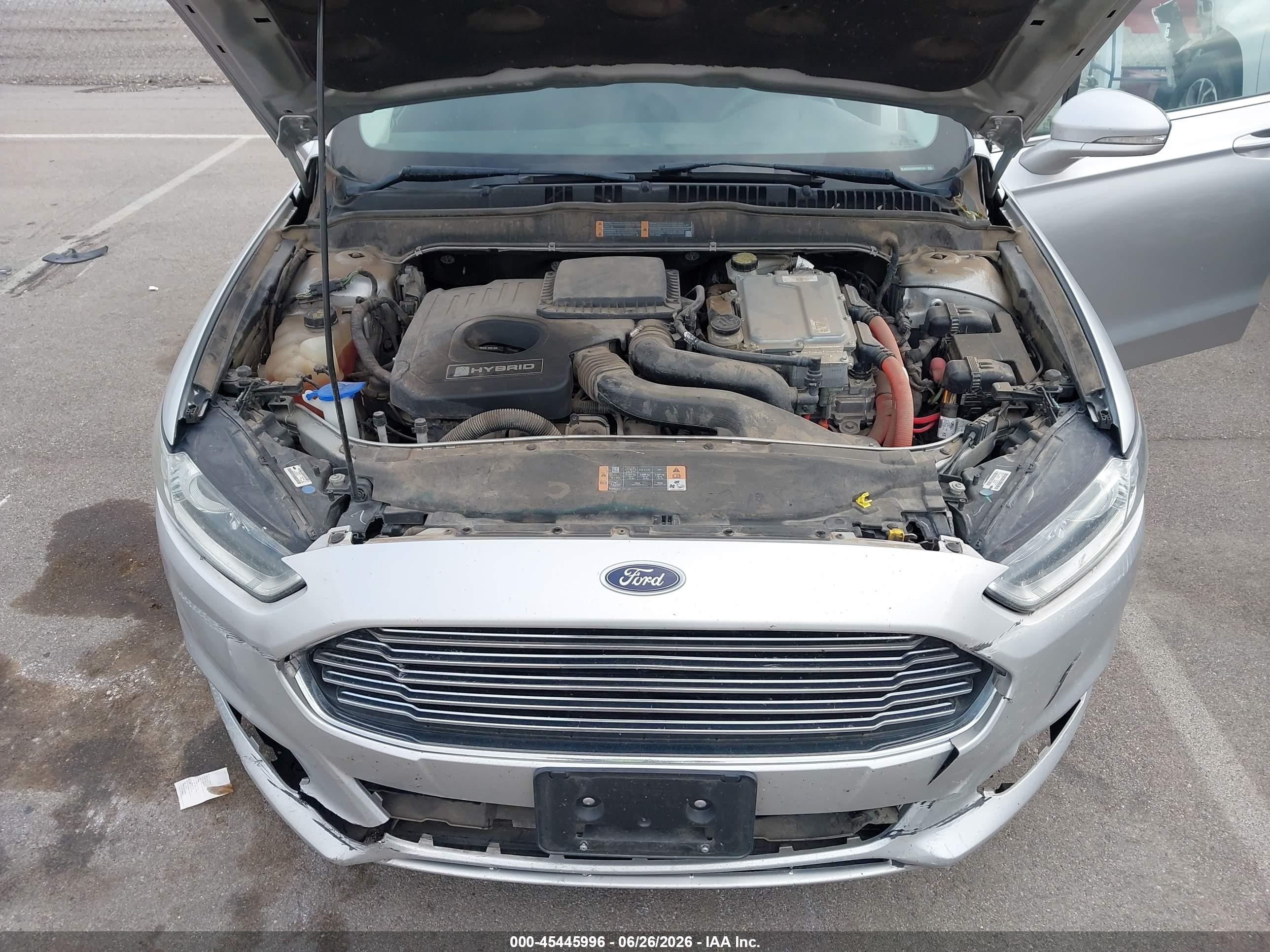 2013 Ford Fusion Hybrid Se Серебряный vin: 3FA6P0LU5DR283138