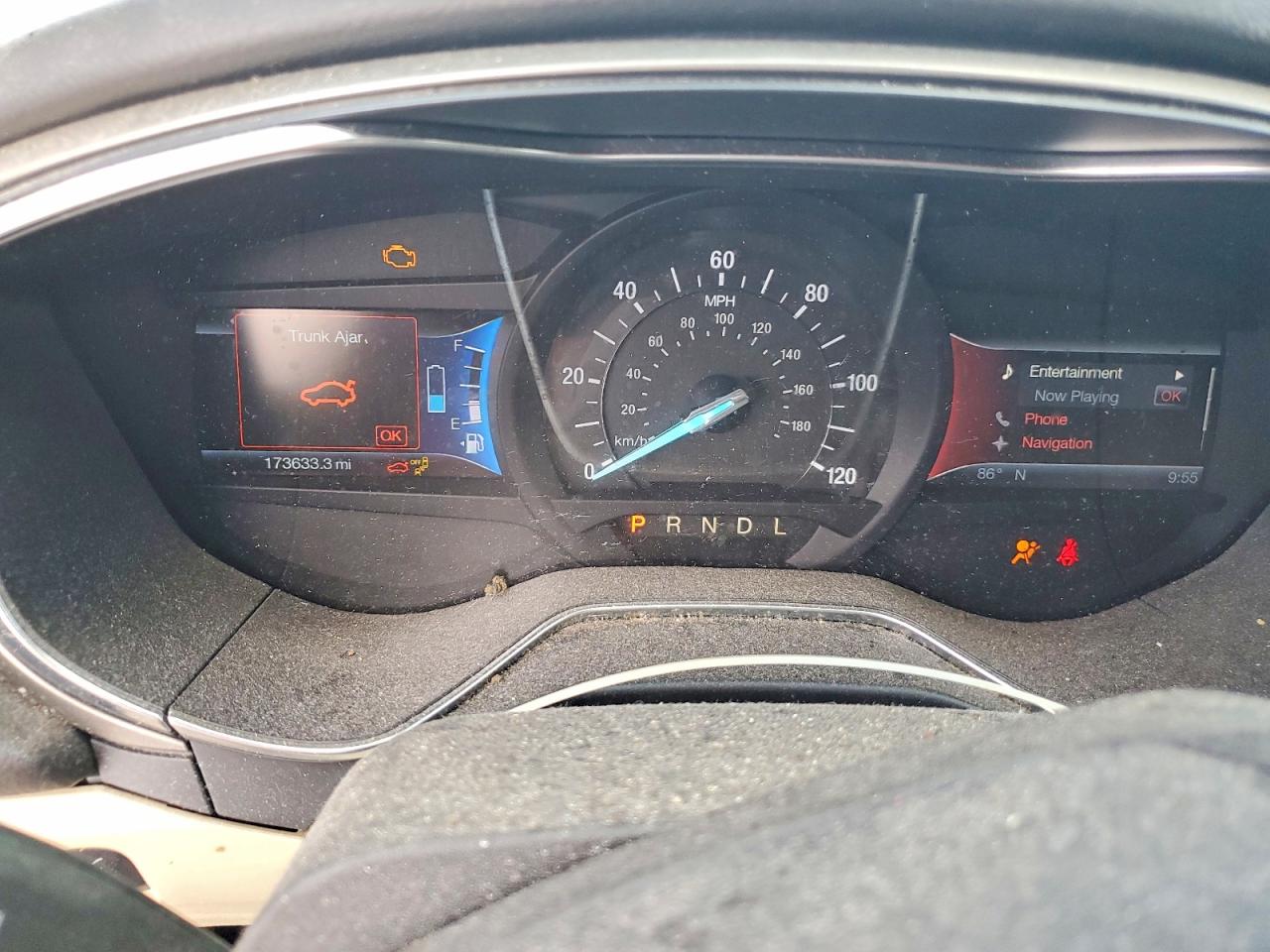 2013 Ford Fusion Se Hybrid Burgundy vin: 3FA6P0LU5DR356444