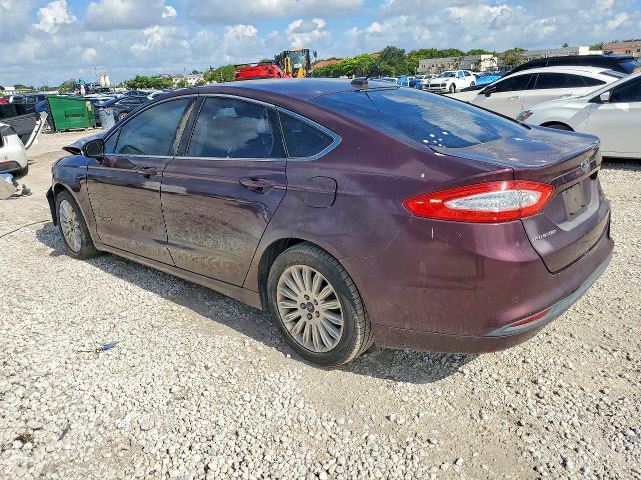 2013 Ford Fusion Se Hybrid Burgundy vin: 3FA6P0LU5DR356444