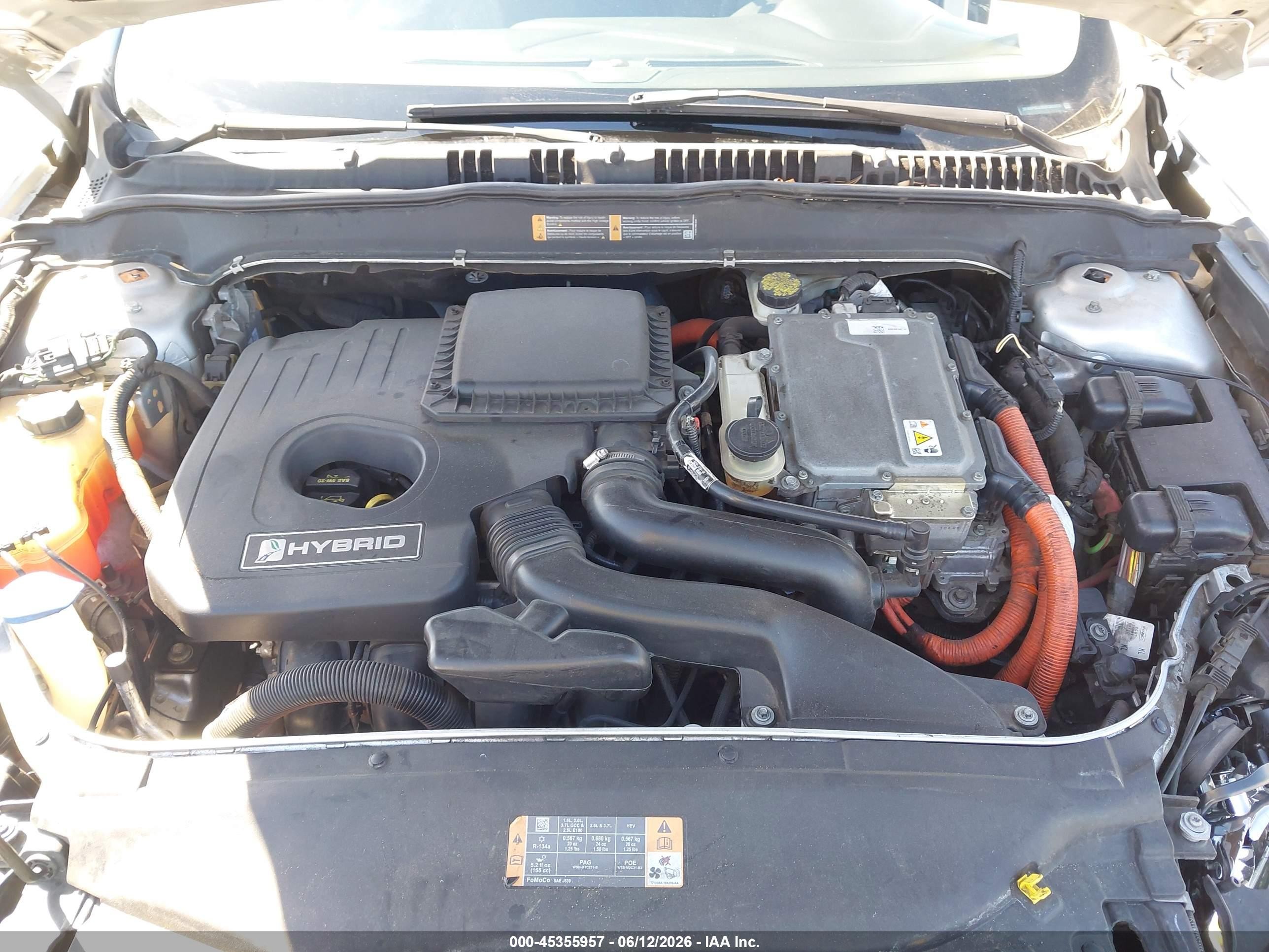 2013 Ford Fusion Hybrid Se Серебряный vin: 3FA6P0LU5DR382672