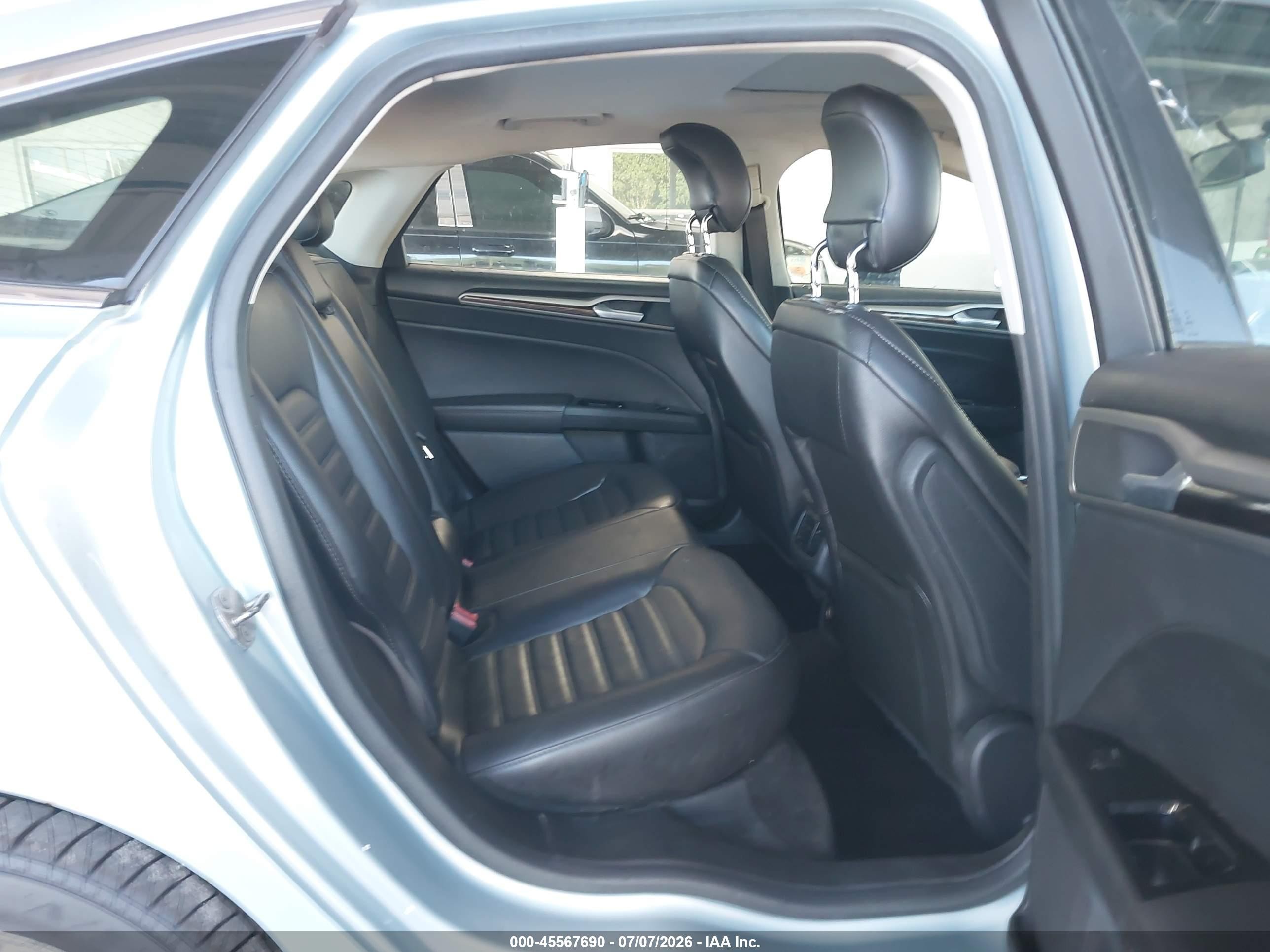 2014 Ford Fusion Hybrid Se Light Blue vin: 3FA6P0LU5ER172834