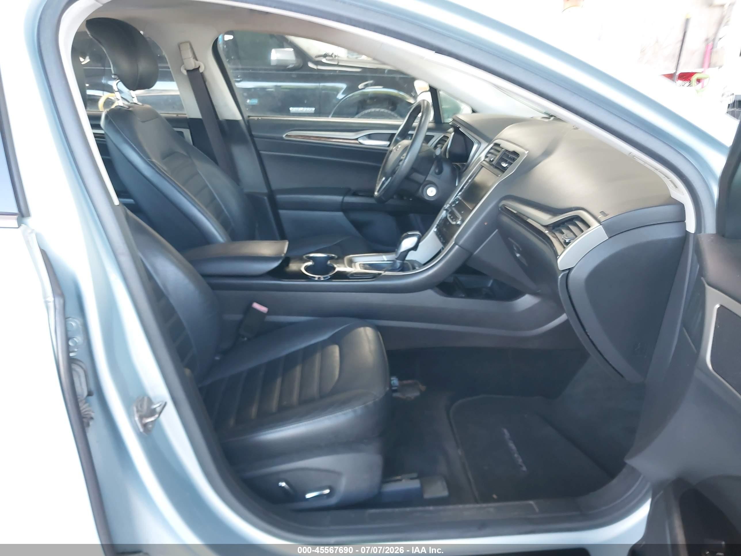 2014 Ford Fusion Hybrid Se Light Blue vin: 3FA6P0LU5ER172834