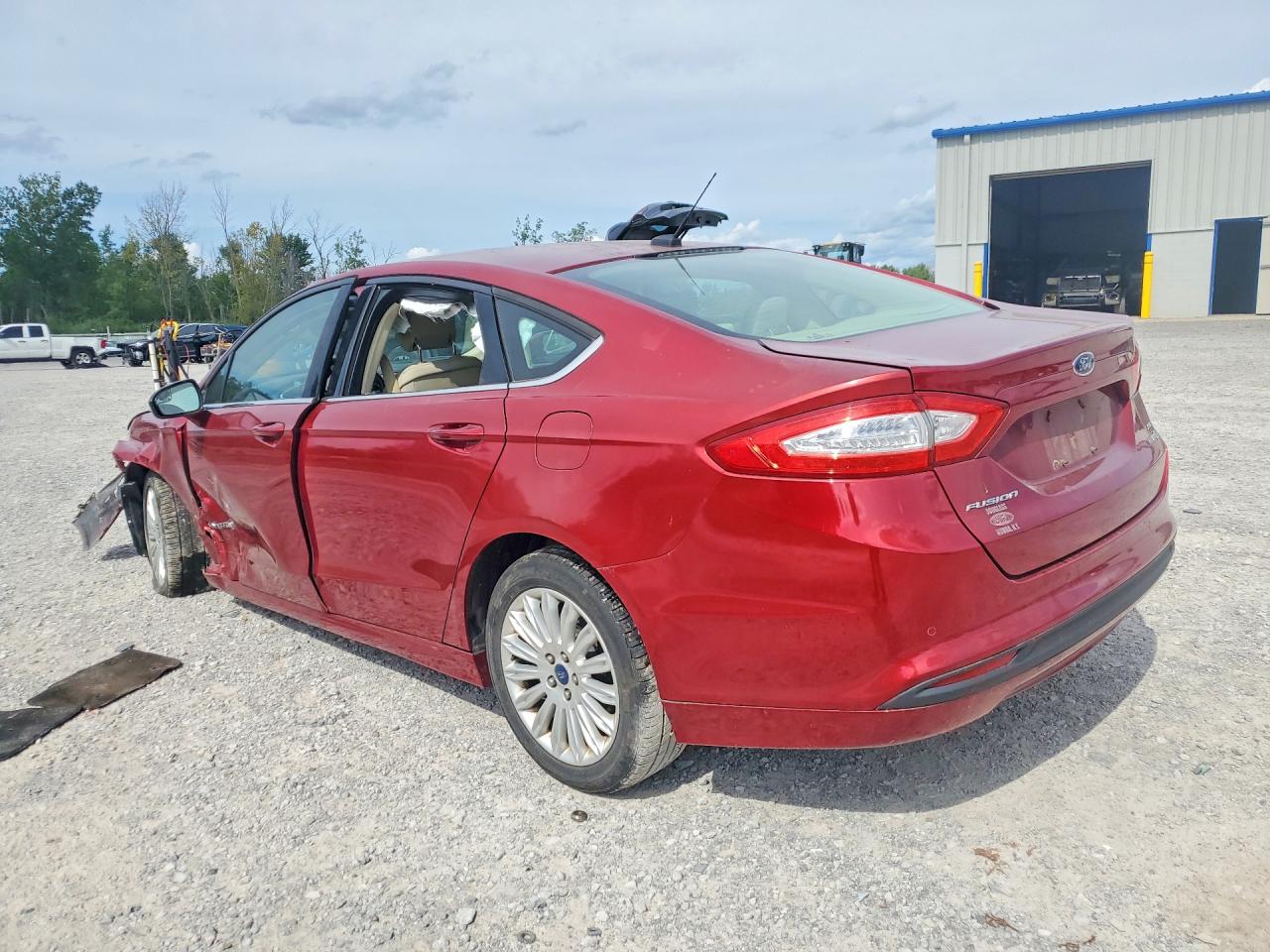 2014 Ford Fusion Se Hybrid Красный vin: 3FA6P0LU5ER174793